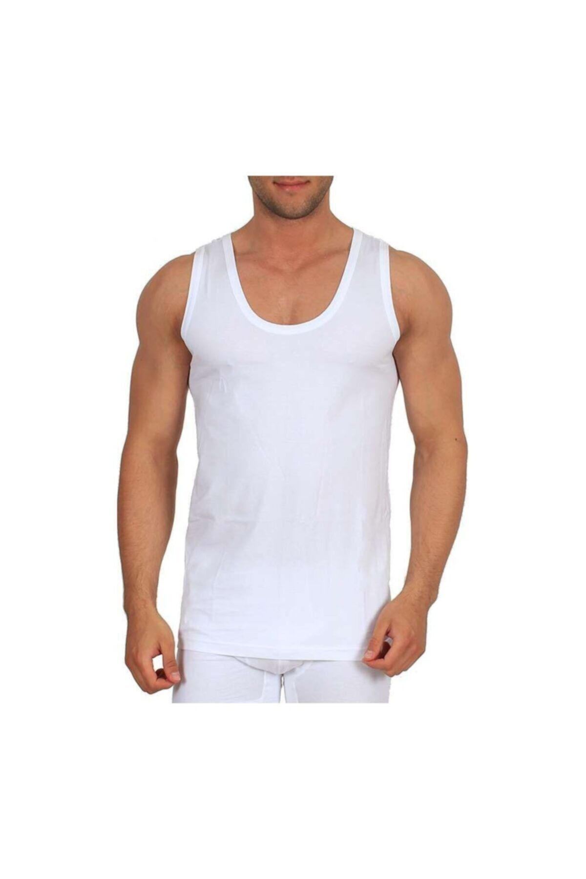 3'lü Paket 00 % 100 Pamuk Extra Beyaz Süprem Erkek Atlet