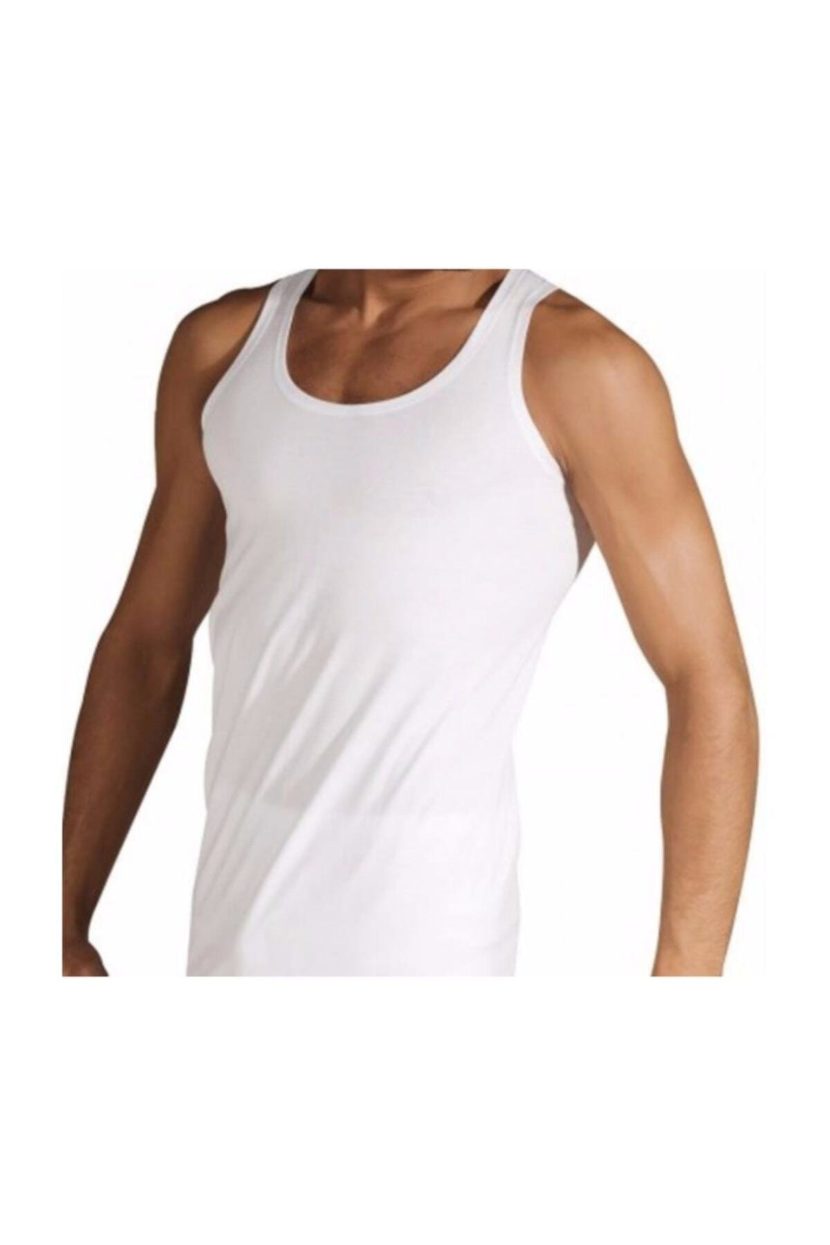 Seher 3'Lü Paket  %100 Pamuk Beyaz Erkek Atlet