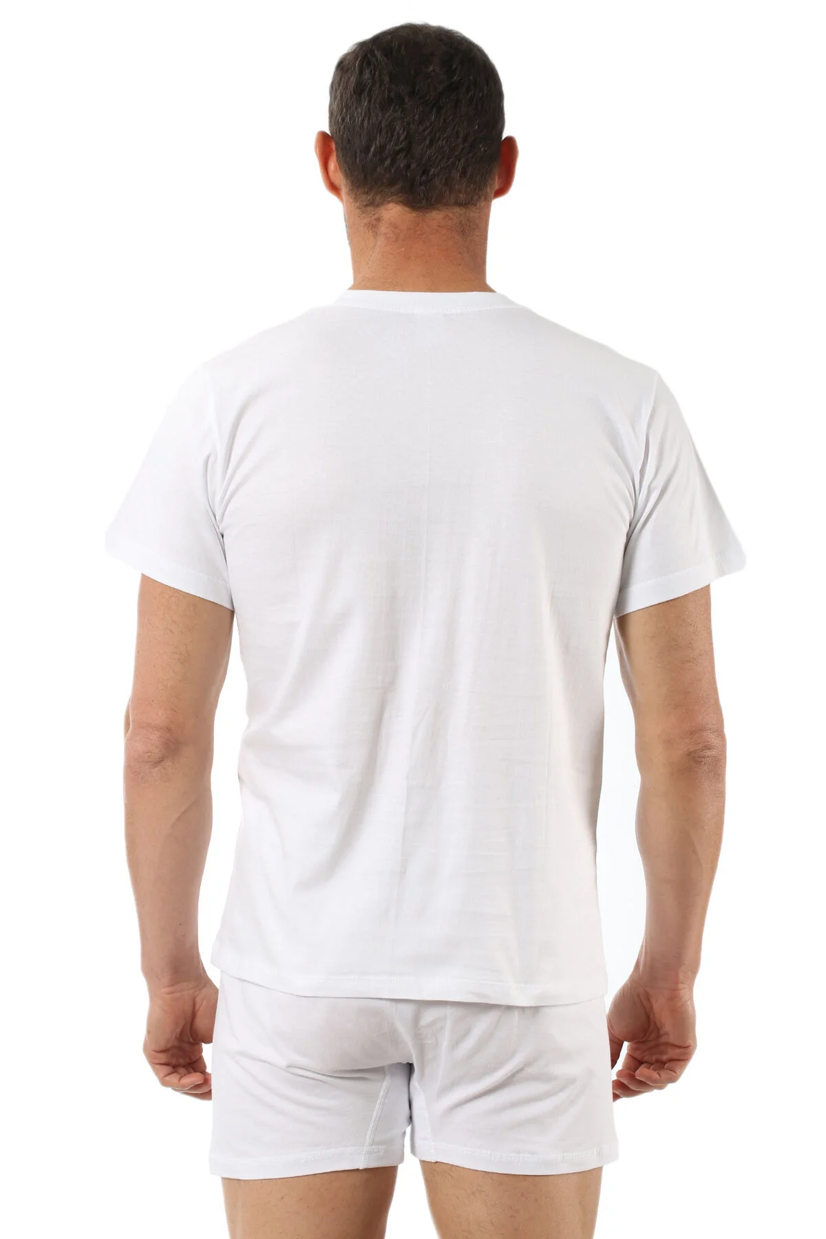 3'lü Paket Erkek Pamuklu Penye Esnek Rahat Kapalı Yaka Atlet Fani