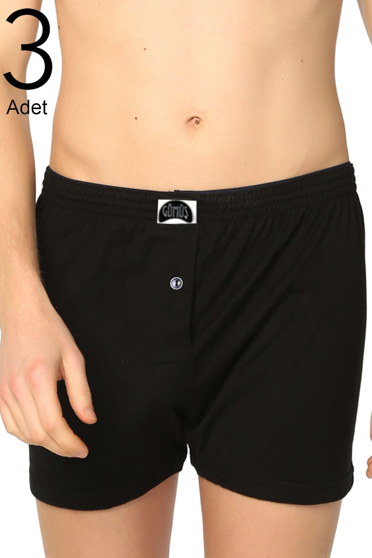 3'lü Paket Havlu Bel Erkek Boxer