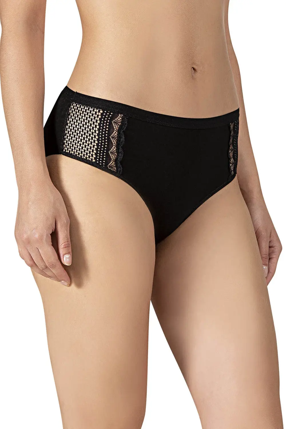 3'lü Paket Kadın Modal Pamuklu Dantelli Bato Külot