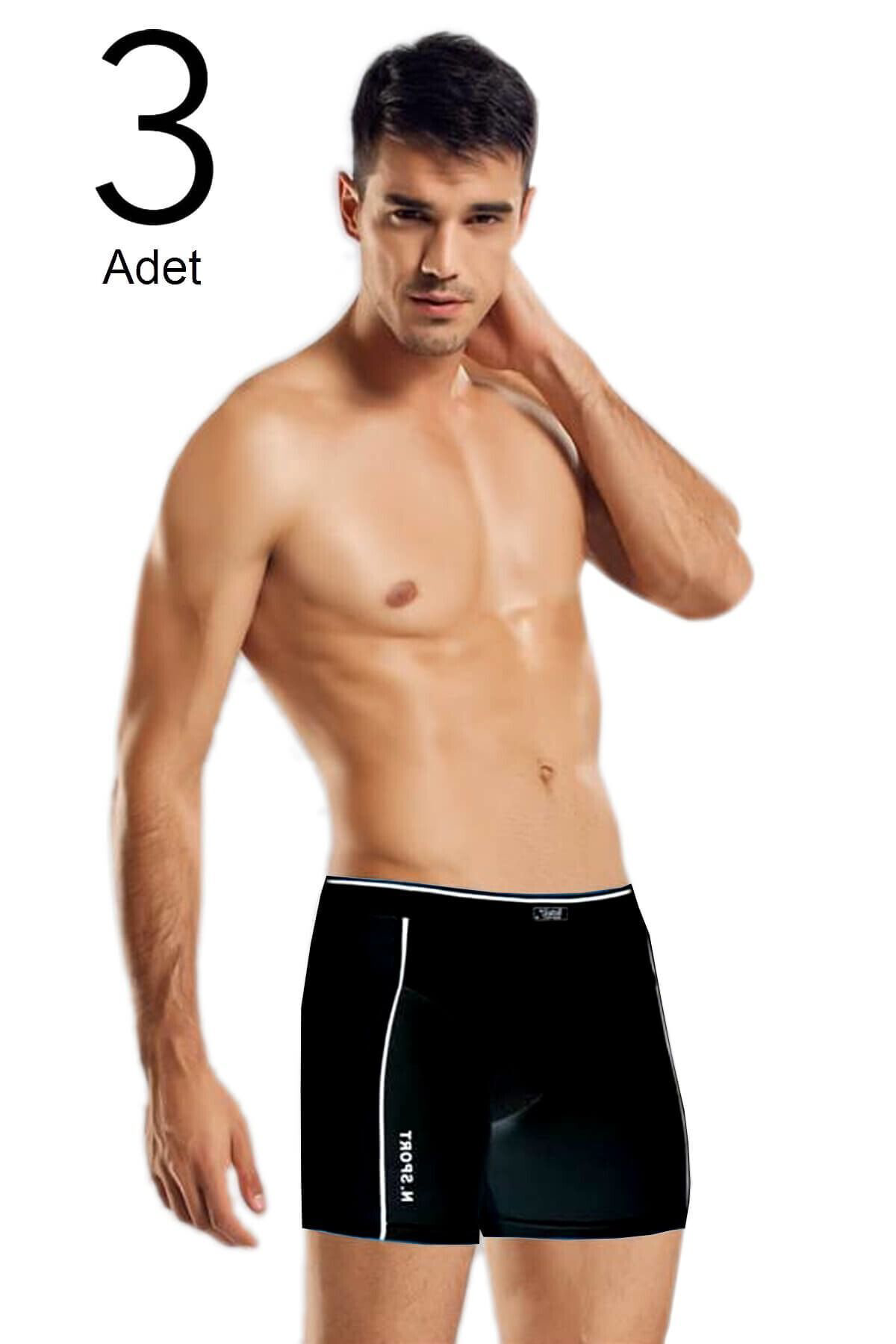 3'lü Paket Modal Erkek Boxer