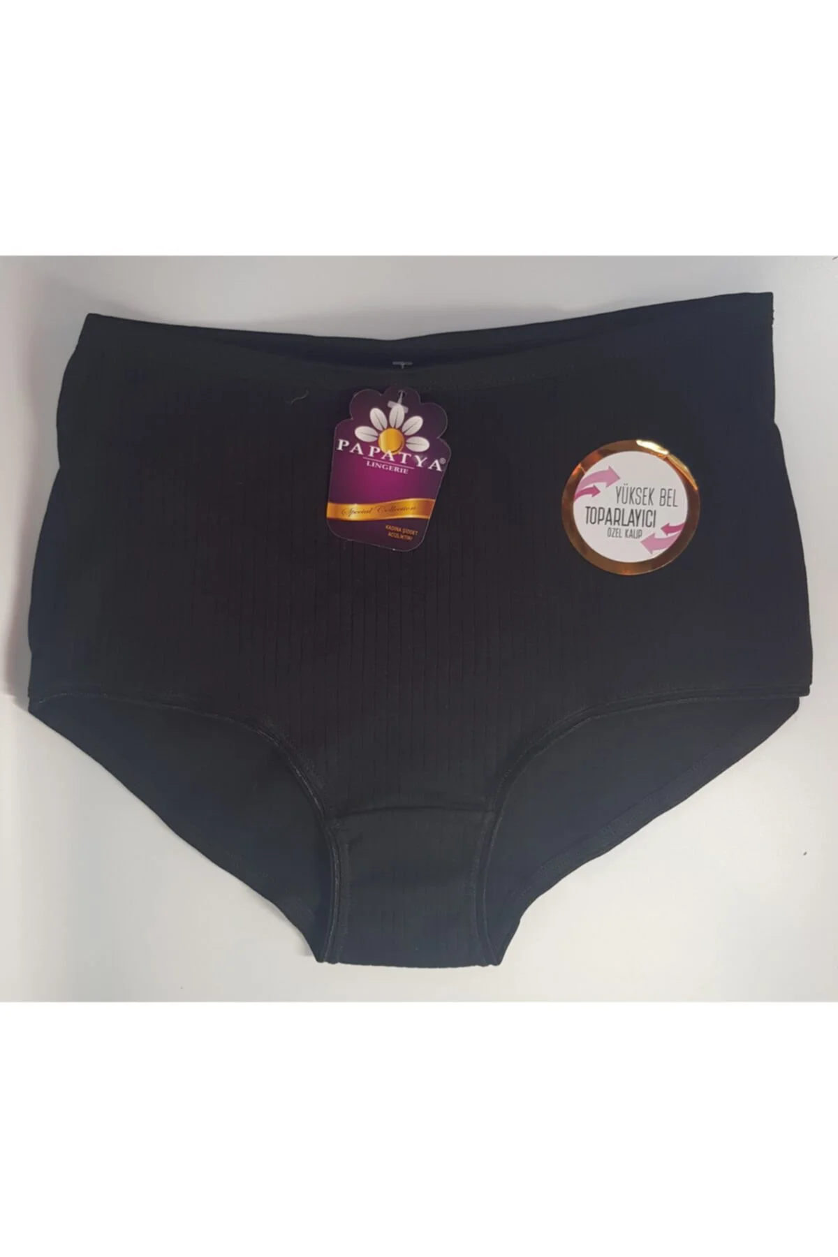 3'lü Paket Siyah Özel Kalıp Yüksek Bel Toparlayıcı Külot 3978 Fua Shop