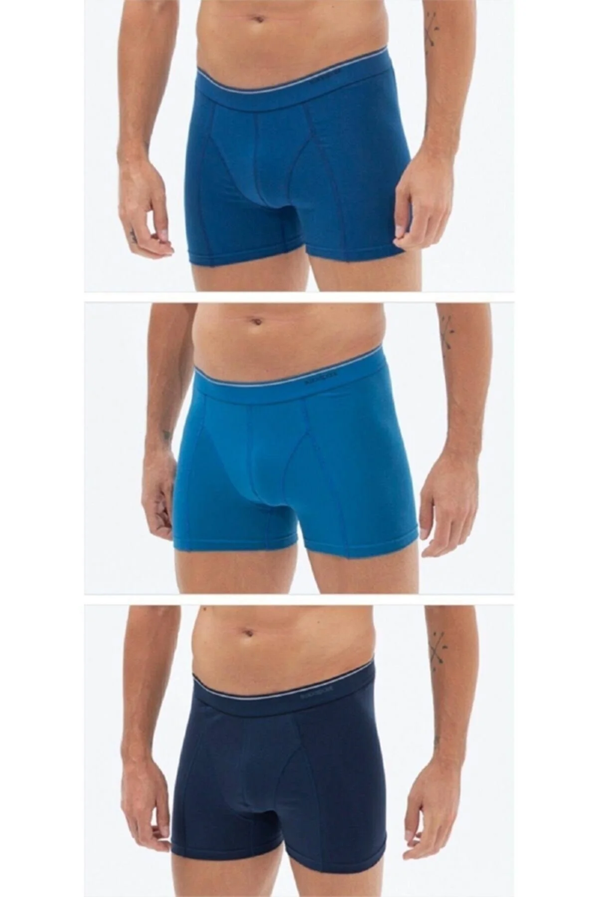 3'lü Pamuk Erkek Boxer