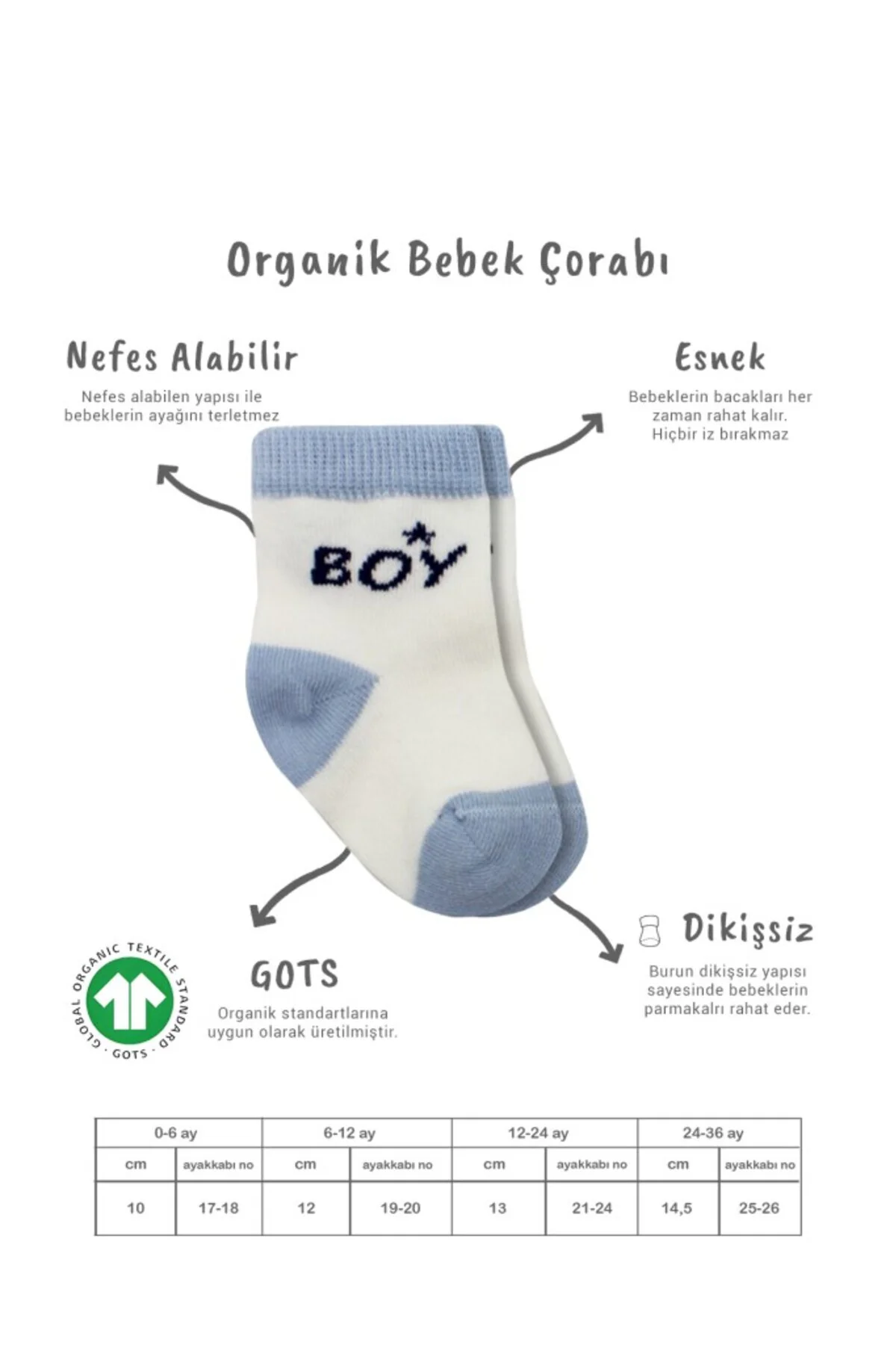 3'Lü Penye Boy And Girl Soket Çorap BS10114 Mavi