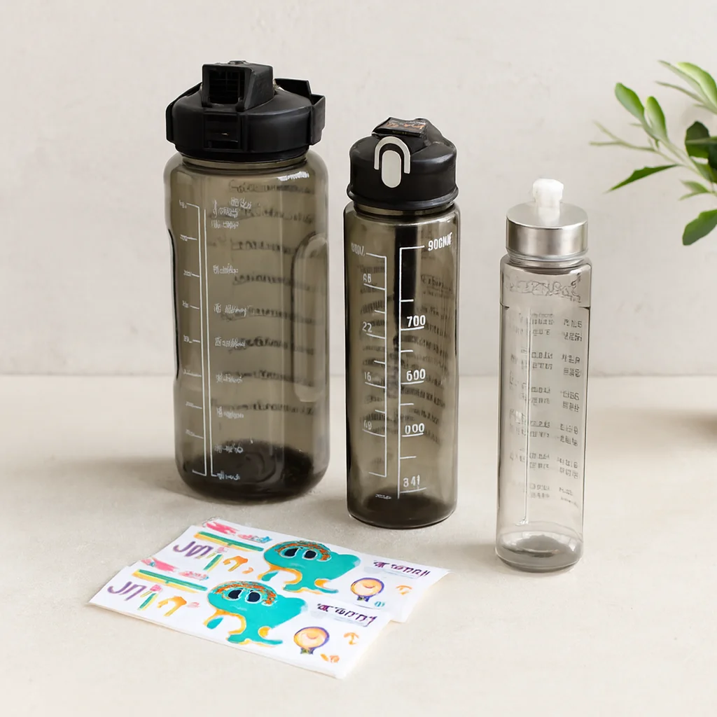 3'lü Pipetli Motivasyon Suluk Seti 500/900/2000 ml (Telefonluklu)