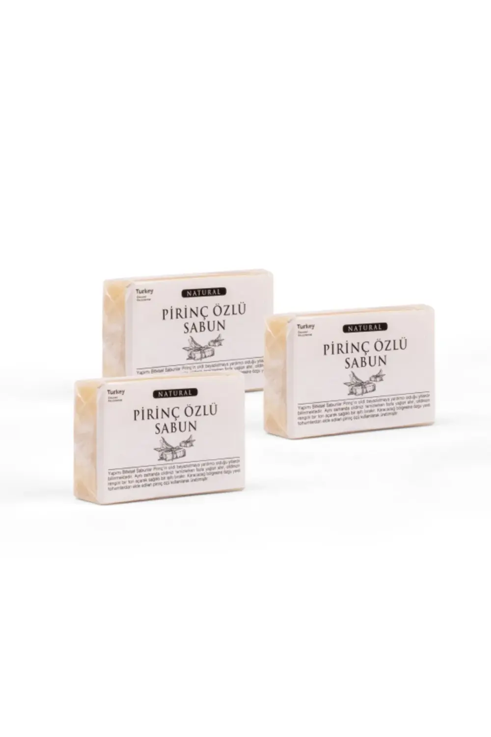 3'lü Pirinç Özlü Sabun