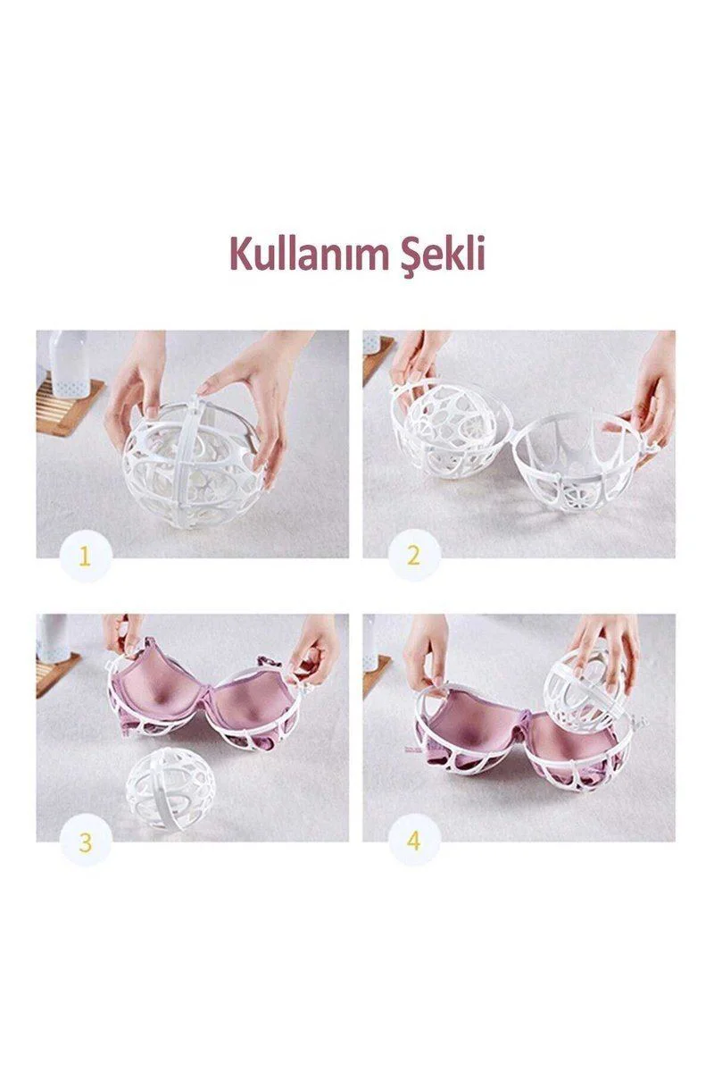 3'lü Plastik Sütyen Koruyucu Yıkama Topu - Çamaşır Makinesi İçin Sütyen Koruyucu Fiyatı, Yorumları ve Özellikleri