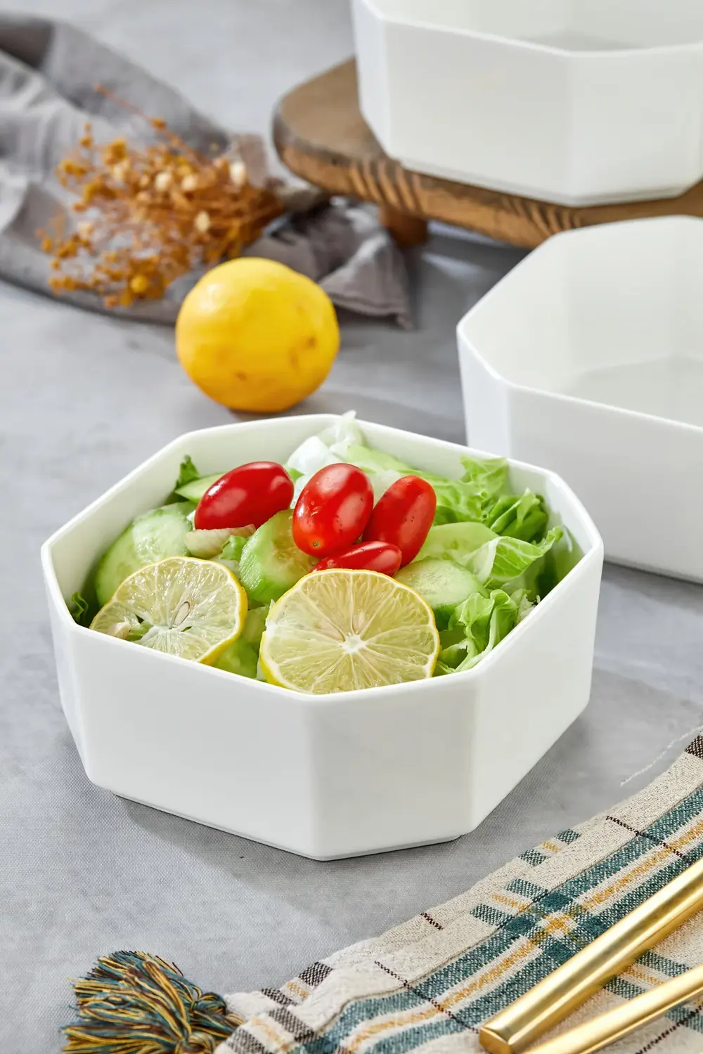 3’lü Porselen Salata ve Servis Kasesi Seti 14,4x5,8 cm – Şık Tasa