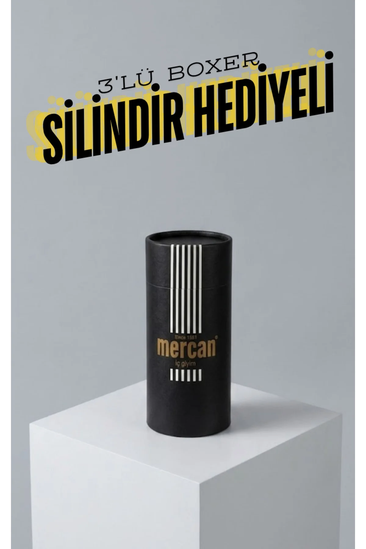 3'lü Premium Siyah Erkek Boxer Serisi %96 Pamuklu Silindir Hediyeli 3'lü Premium Siyah Erkek Boxer Serisi %96 Pamuklu Silindir Hediyeli