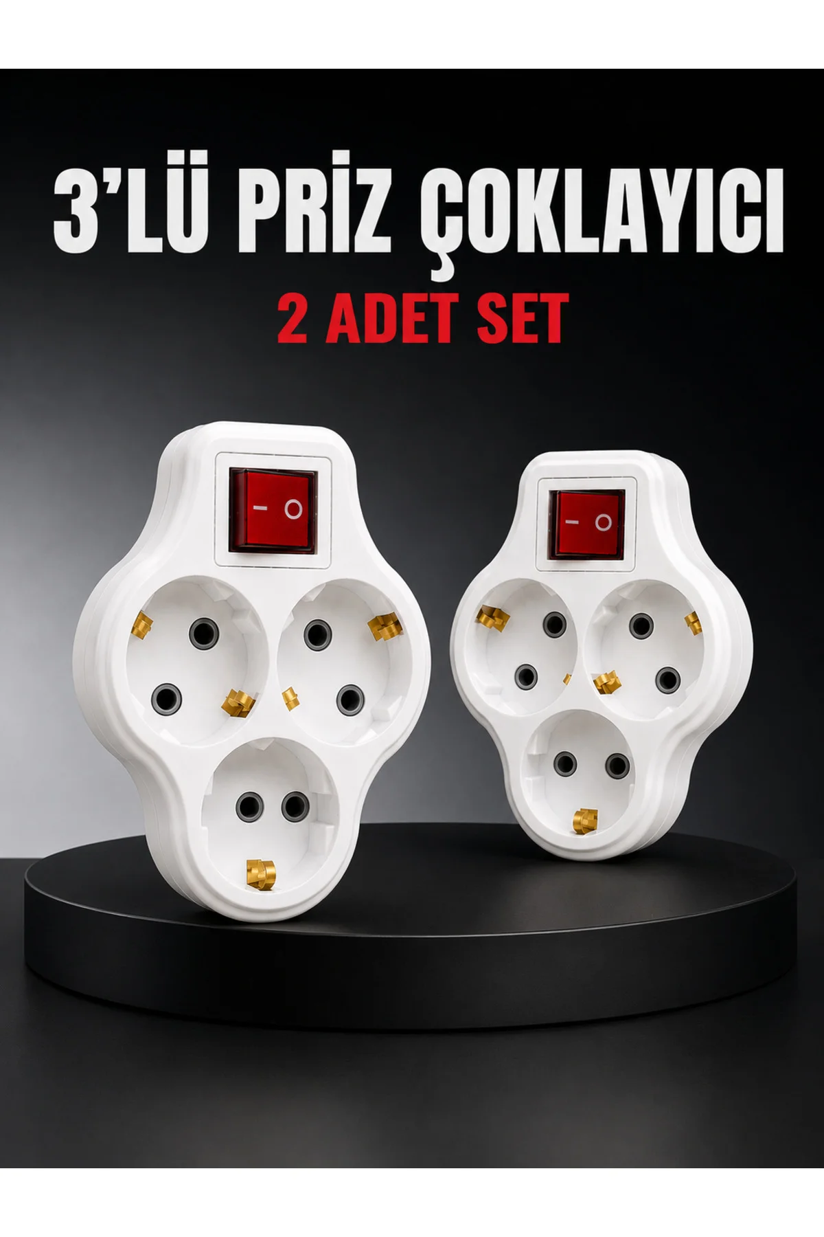 3’Lü Priz Çoklayıcı 2 Adet Set Anahtarlı Kablosuz Duvar Tipi Priz Çoğaltıcı 3’Lü Priz Çoklayıcı 2 Adet Set Anahtarlı Kablosuz Duvar Tipi Priz Çoğaltıcı