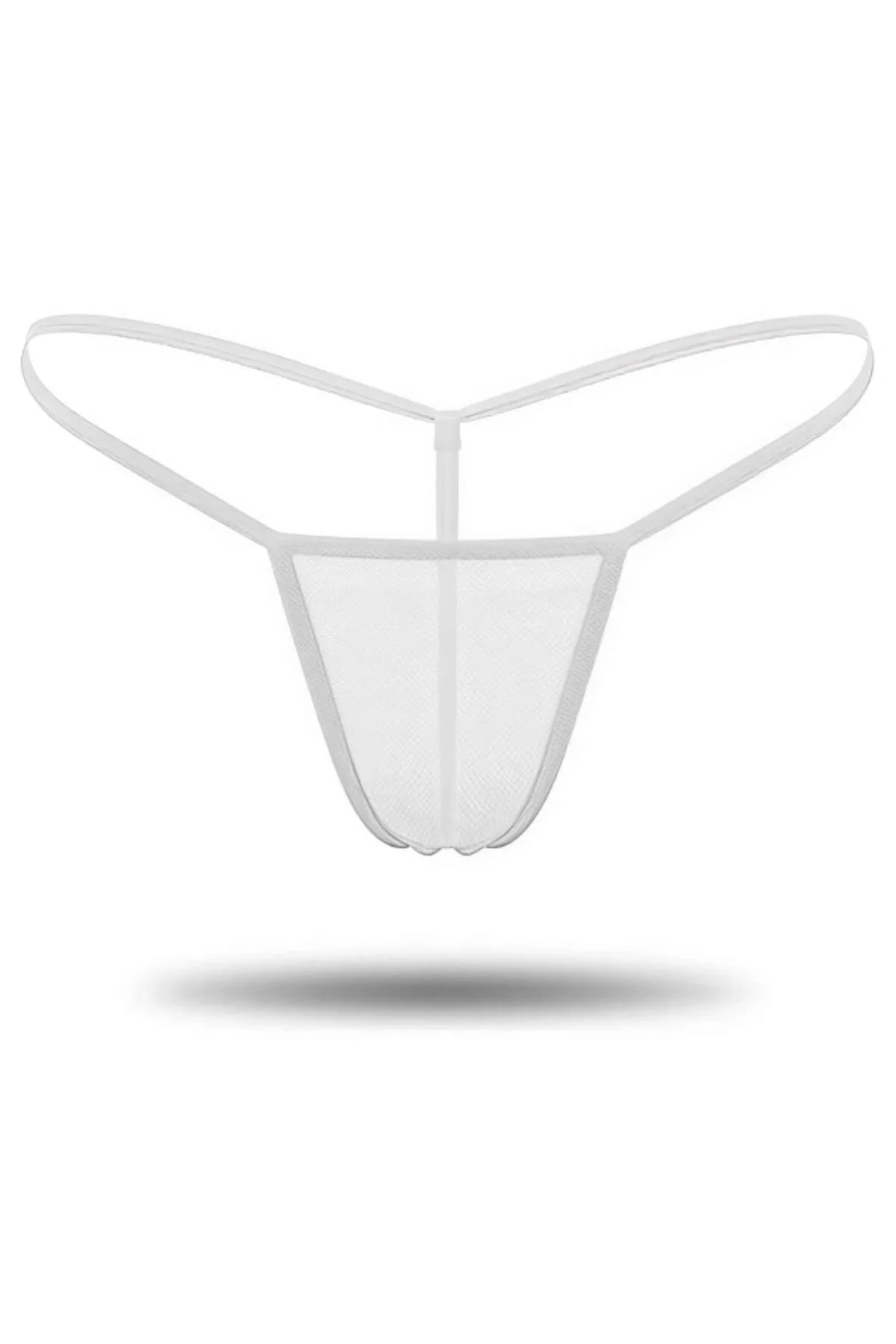 Dodes 3'lü Renkli Transparan Tül String Tanga DL0369