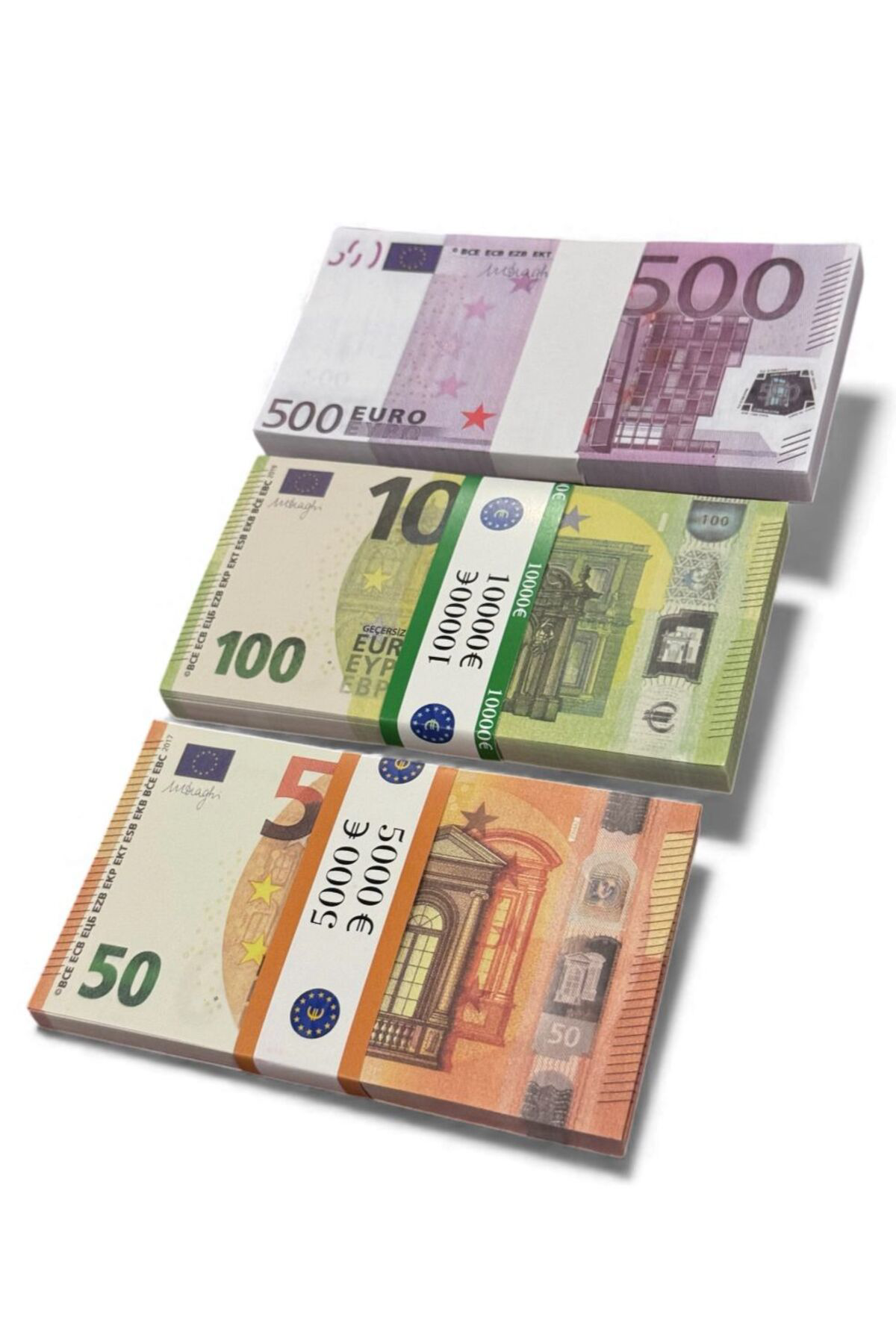 3’lü Şaka ve Düğün Atma Parası Seti – 500 €, 100 € ve 50 € Oyun P