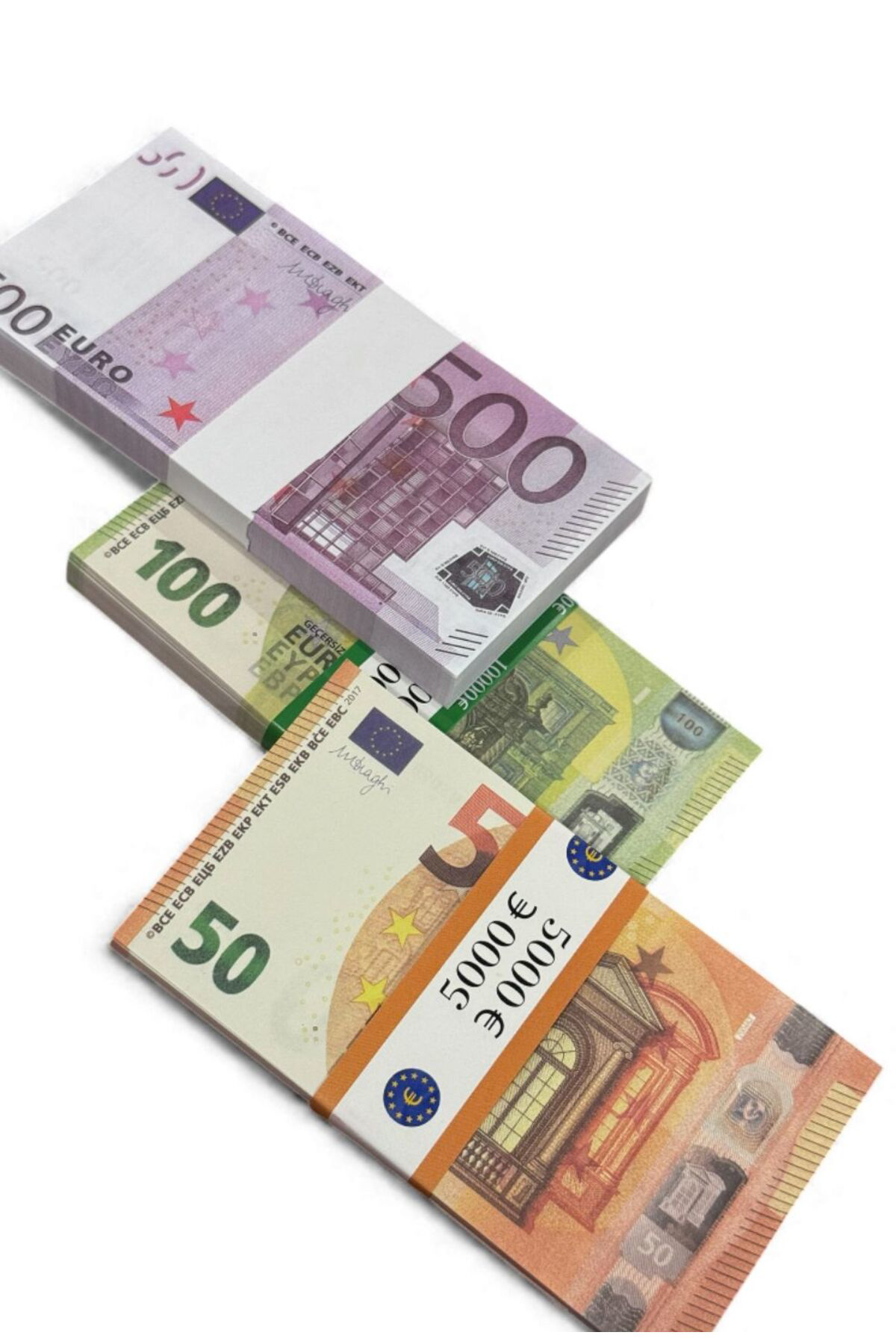 3’lü Şaka ve Düğün Atma Parası Seti – 500 €, 100 € ve 50 € Oyun P