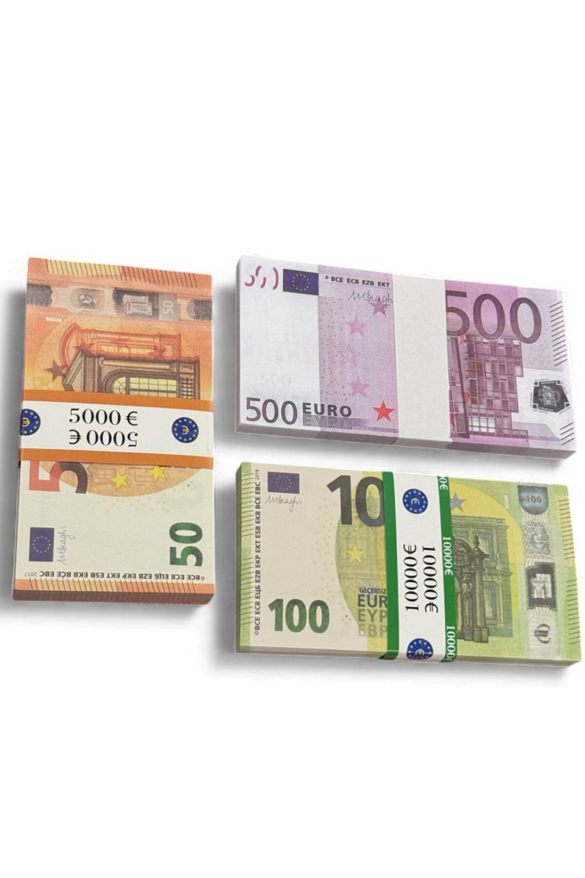 3’lü Şaka ve Düğün Atma Parası Seti – 500 €, 100 € ve 50 € Oyun P