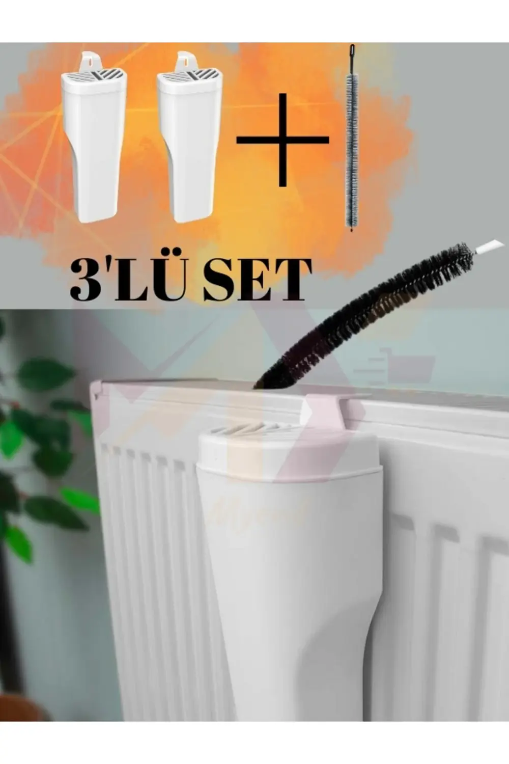 3'lü Set, 2 Adet Kalorifer Petek Suluğu ve 1 Adet Petek Temizleme