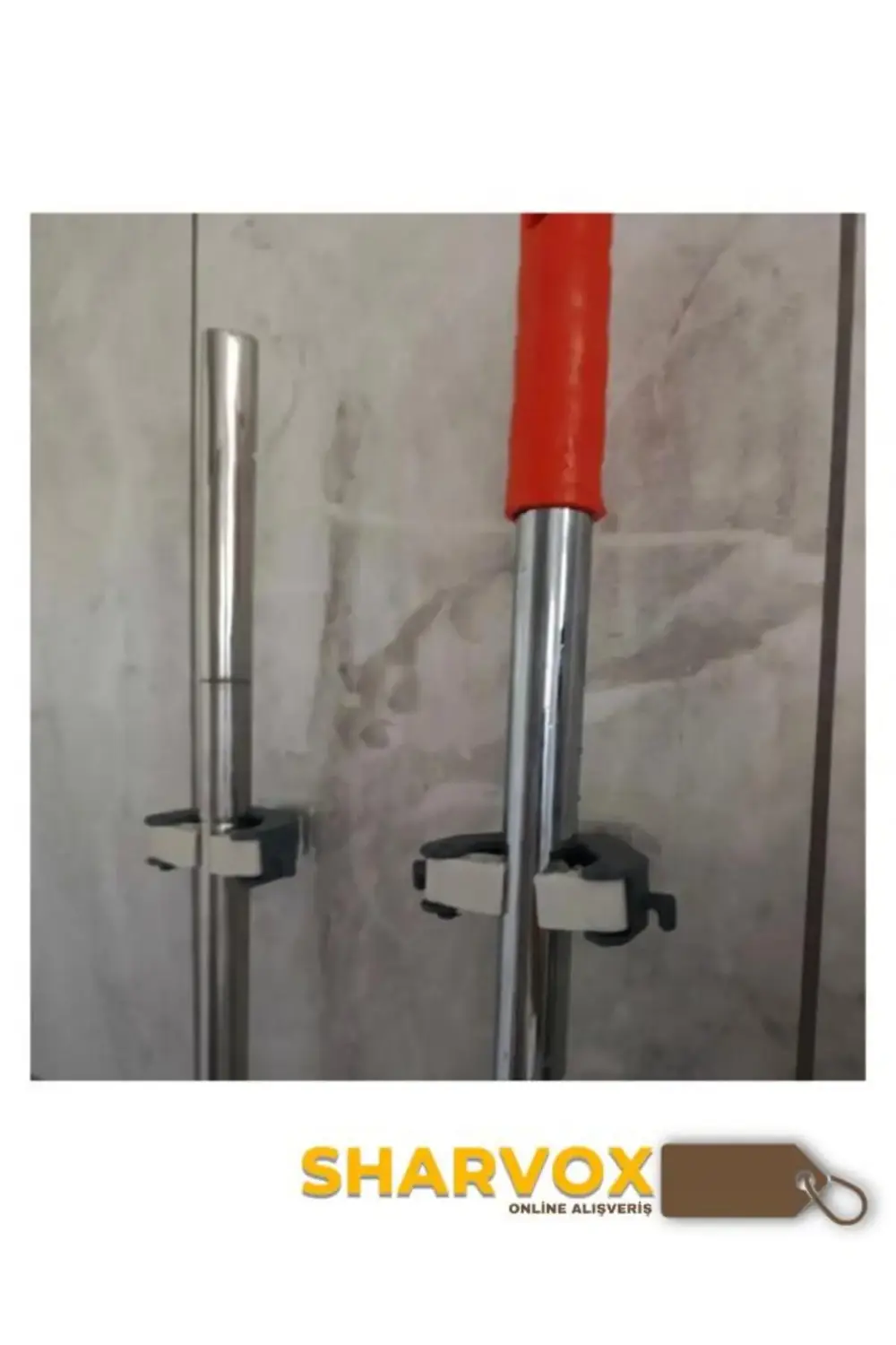 3'Lü Set Çok Amaçlı Mob Askısı Sap Tutucu Mutfak ve Banyo Askısı