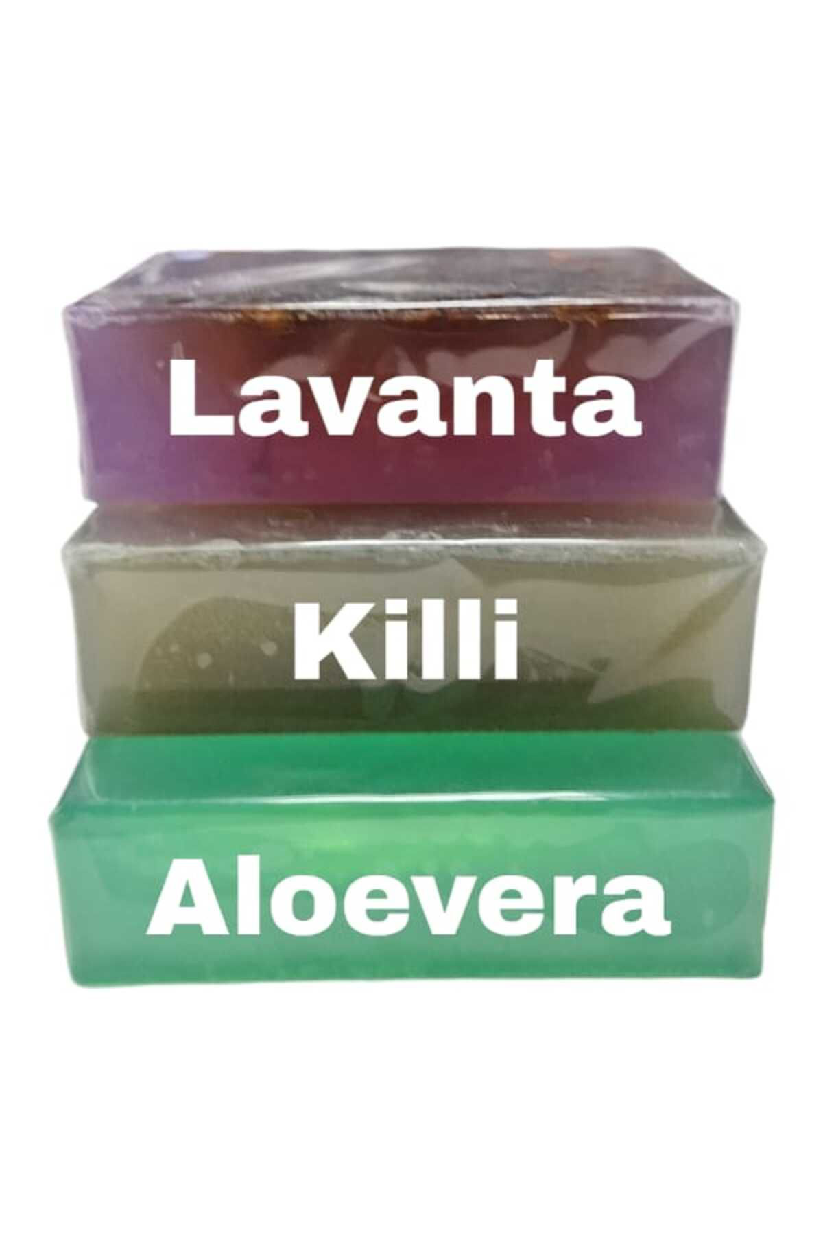 Trendmilano 3Lü Set Doğal Sabun Aloe Vera - Lavanta - Killi 3 Adet