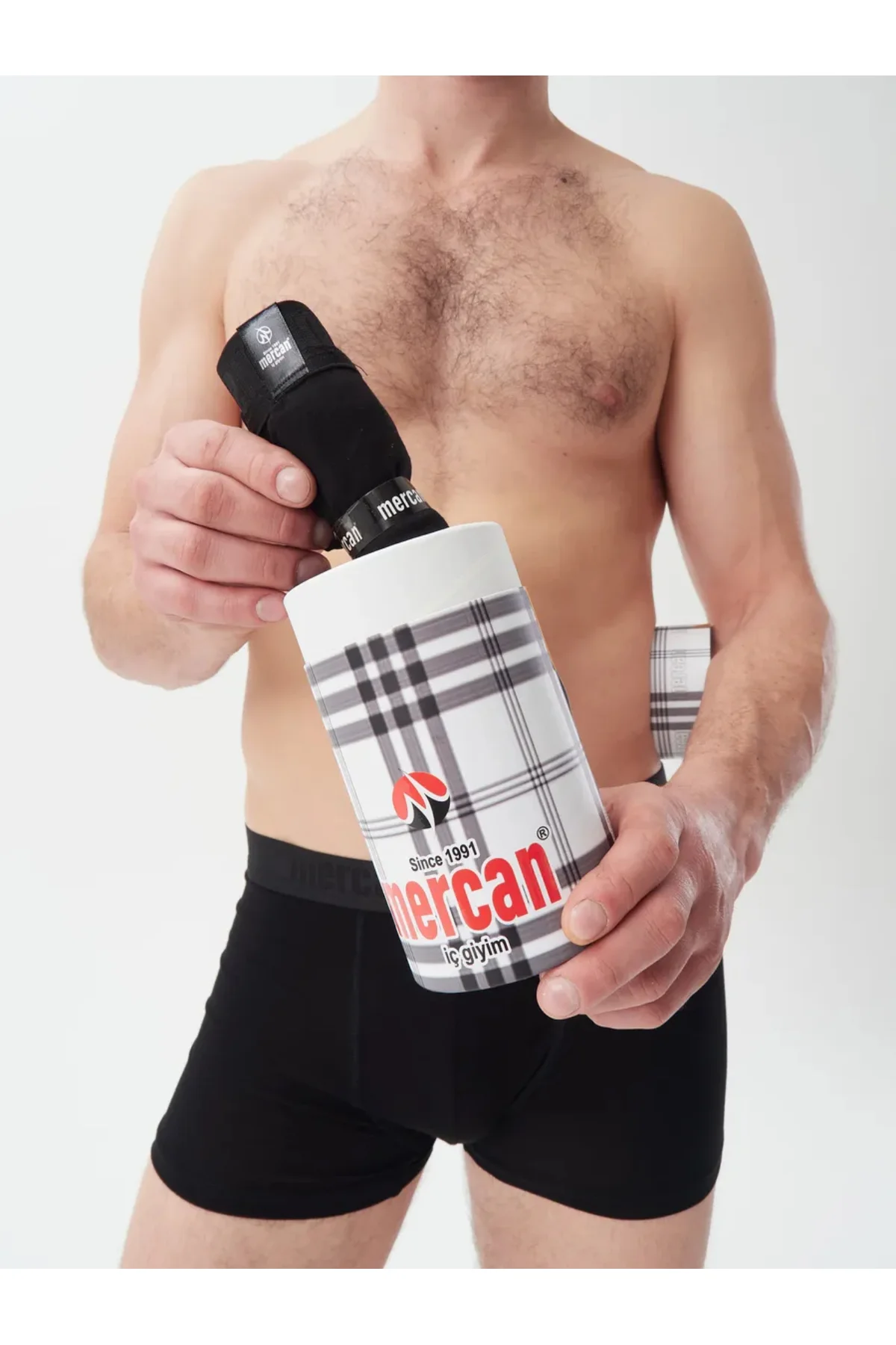 3’lü Siyah Erkek Modal Boxer