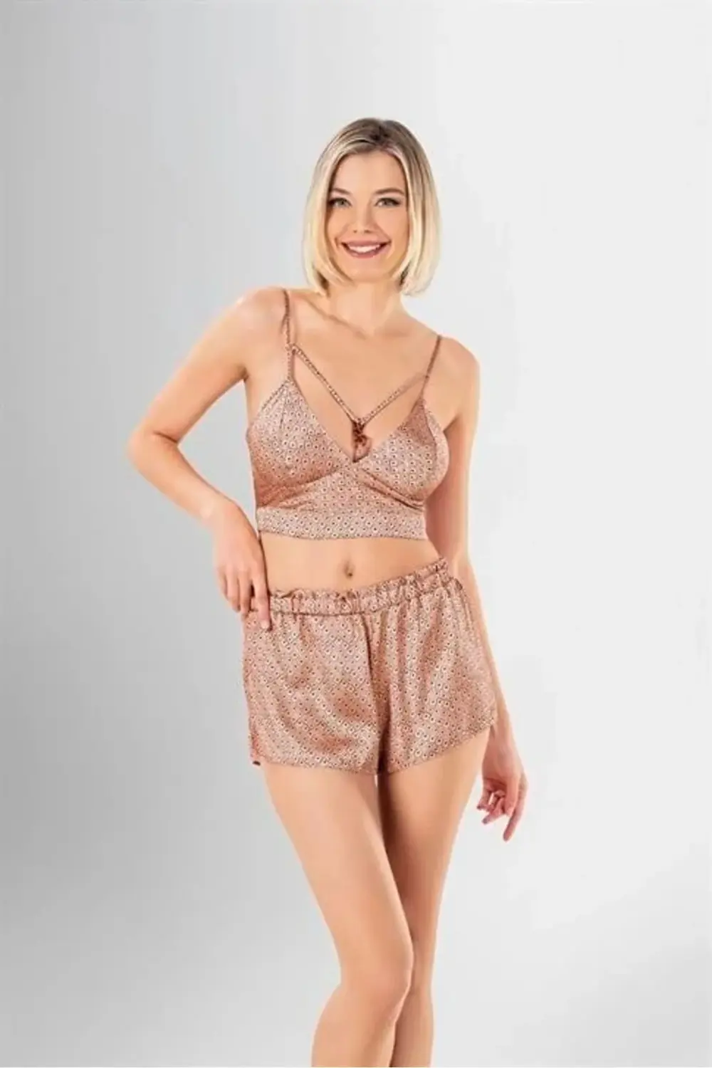 3'lü Şort Takımı Desenli