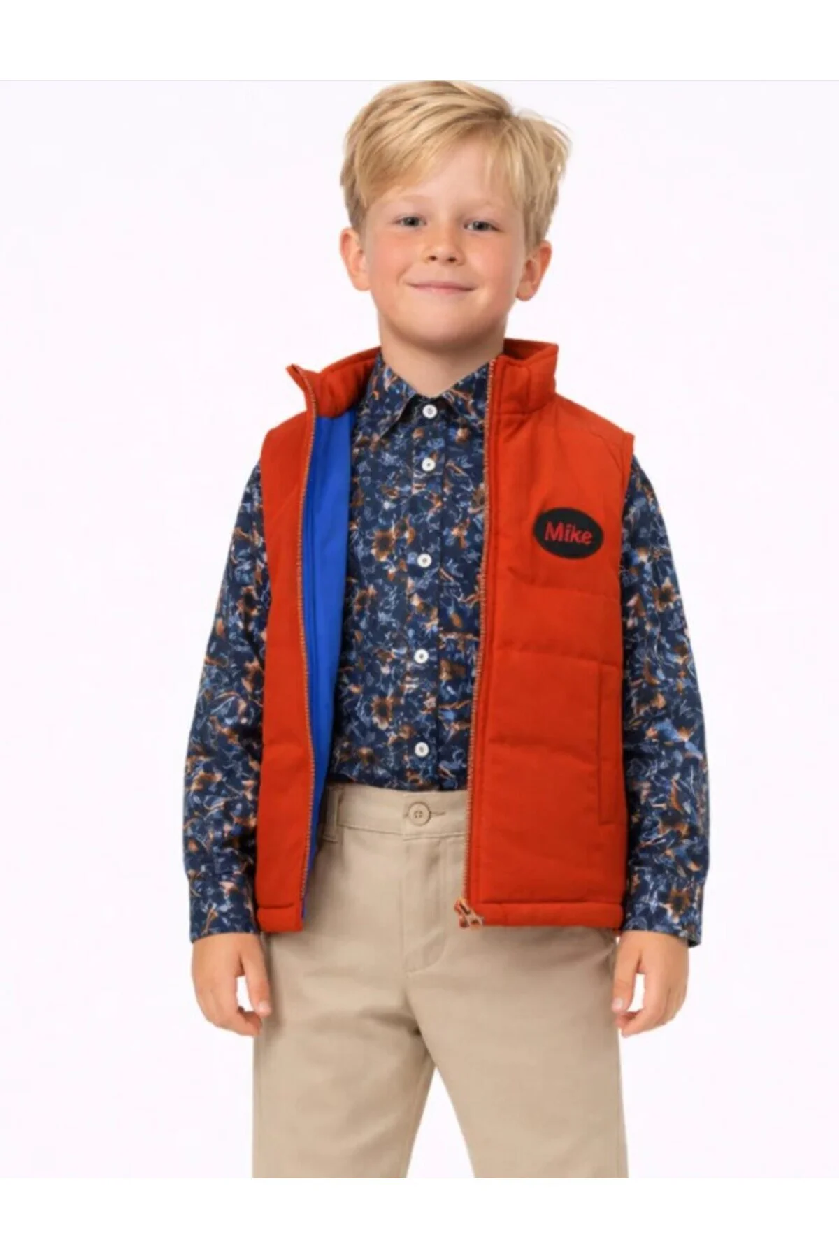3'lü Takım Anorak Yelek & Gömlek &Gabardin Pantolon Erkek Çocuk 3'lü Takım Anorak Yelek & Gömlek &Gabardin Pantolon Erkek Çocuk