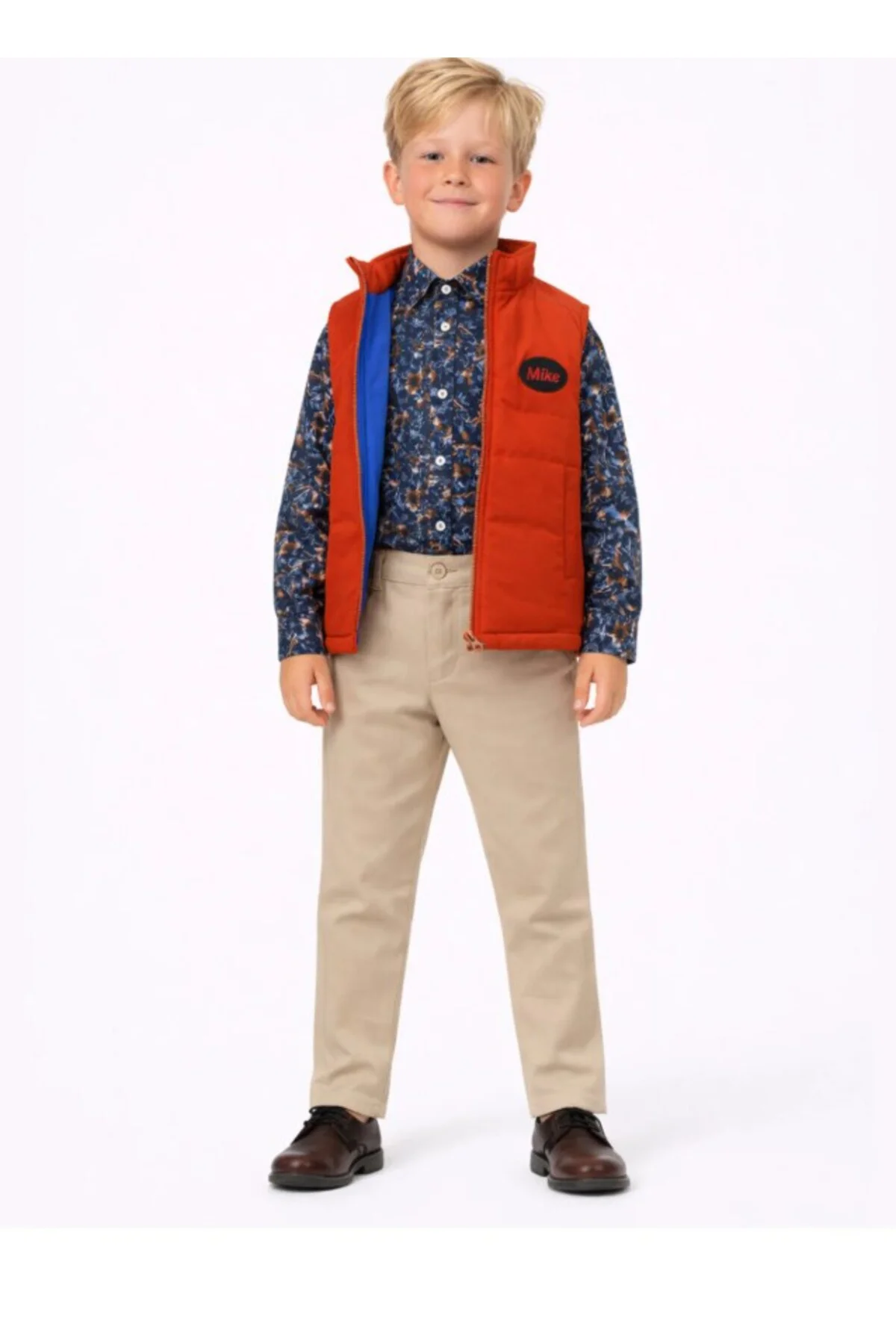 3'lü Takım Anorak Yelek & Gömlek &Gabardin Pantolon Erkek Çocuk 3'lü Takım Anorak Yelek & Gömlek &Gabardin Pantolon Erkek Çocuk