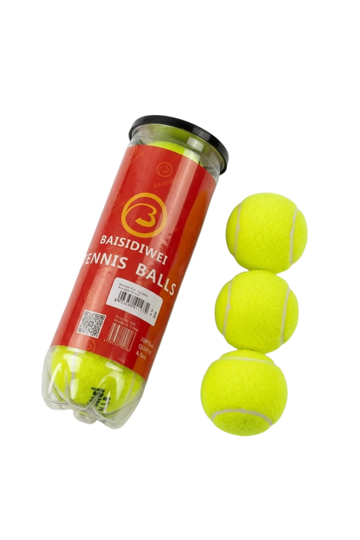 3’lü Tenis Topu Seti Spor ve Eğlence İçin Dayanıklı Toplar -