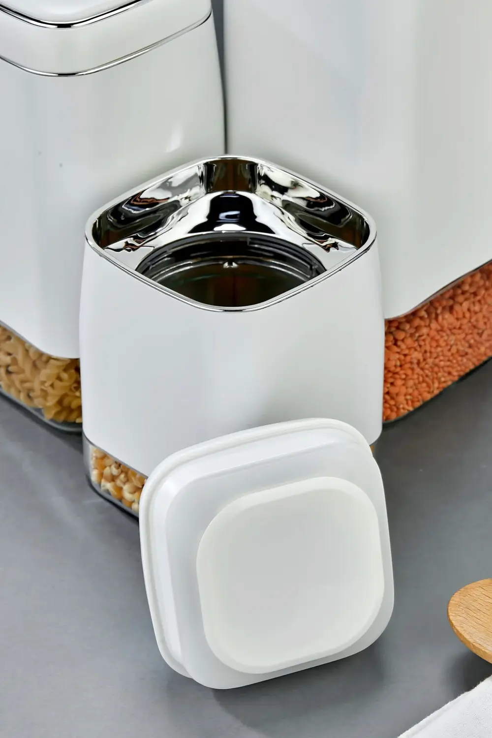 3’lü Tuşlu Vakumlu Kavanoz Seti 1800 ml – 1500 ml – 1300 ml Hava