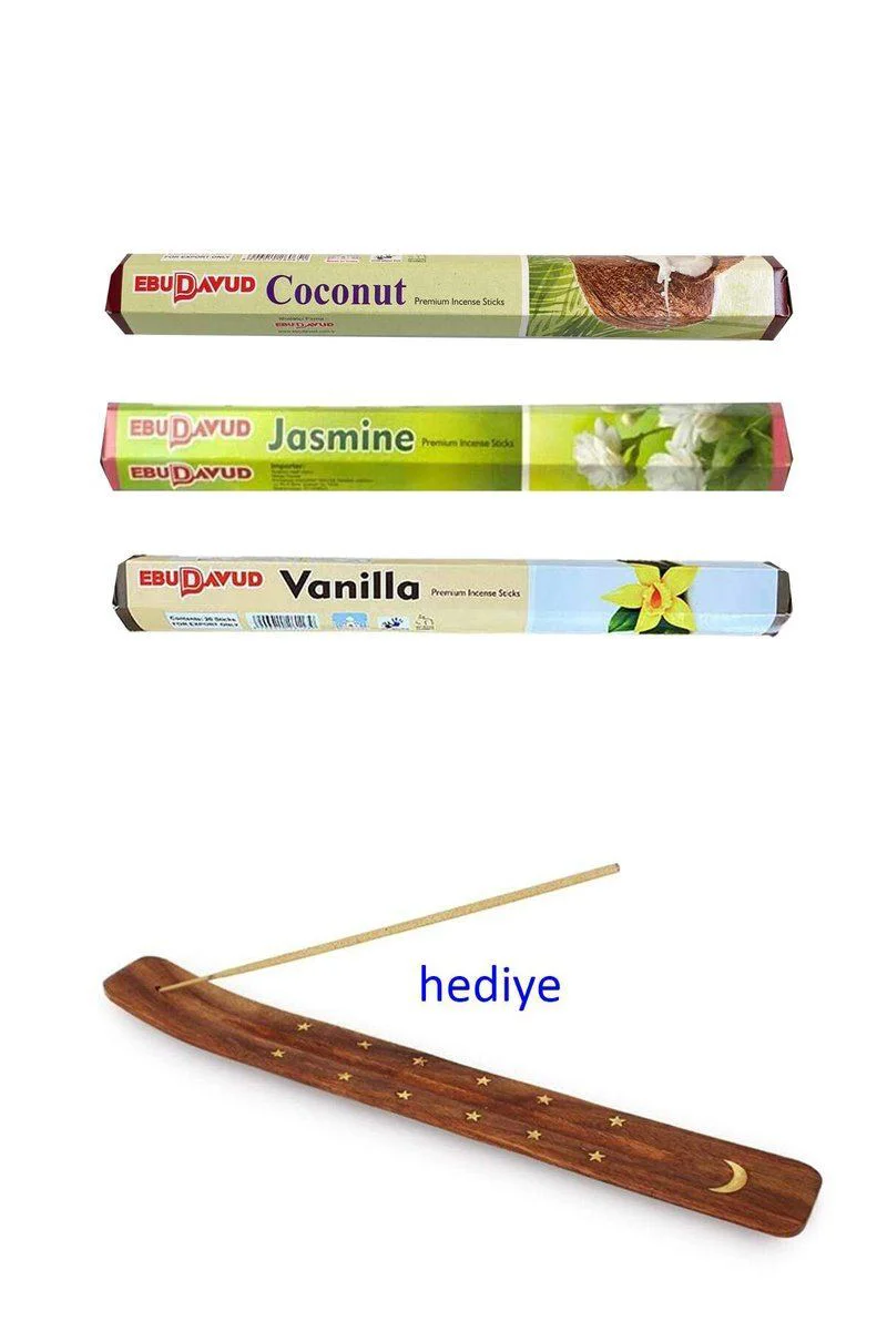 3'lü Tütsü Seti Jasmine-Coconut-Vanilla - Kayık Hediyeli | Kötü Enerji Giderici Fiyatı, Yorumları ve Özellikleri