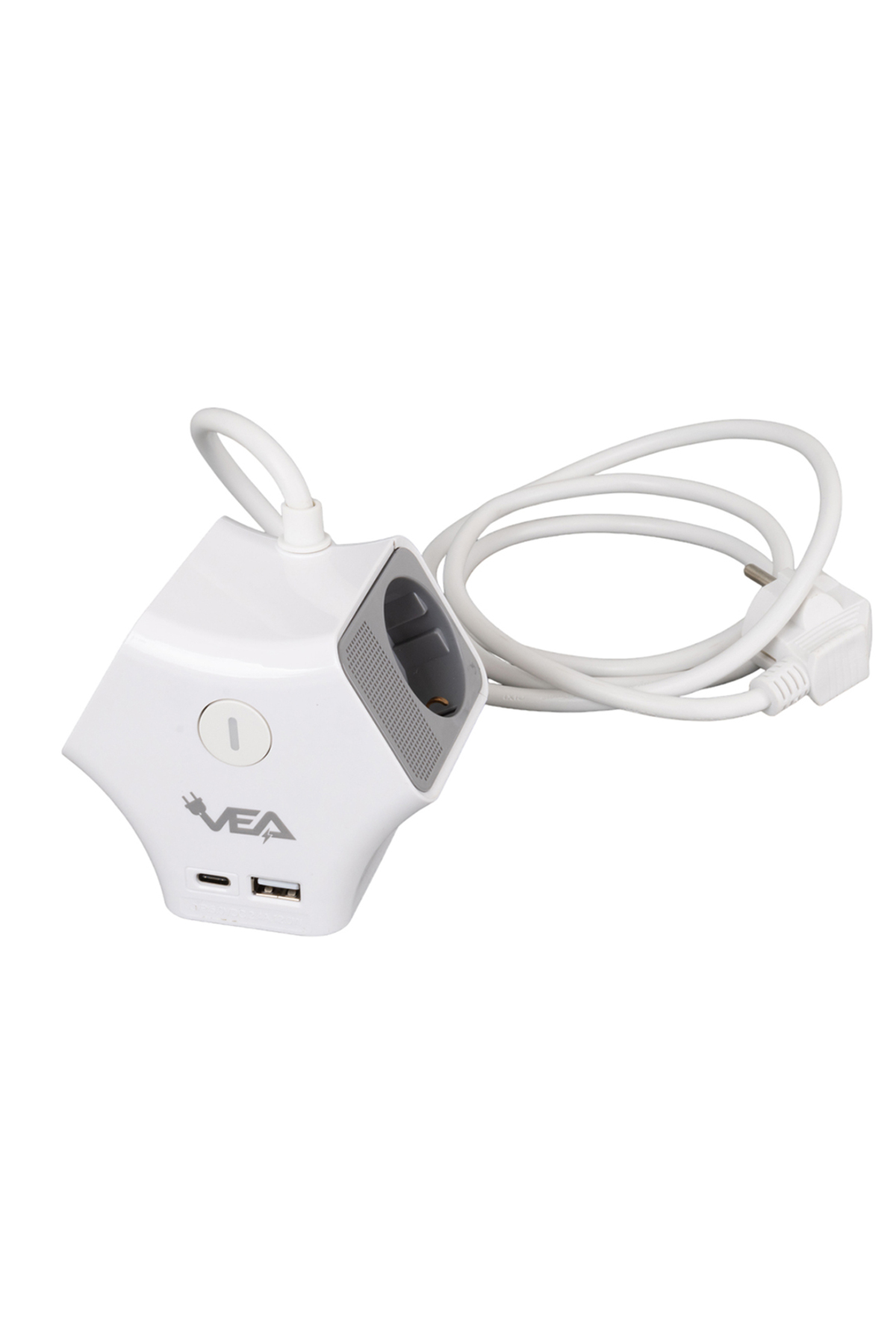 3LÜ USB+ TYPE-C GİRİŞLİ ANAHTARLI 1.5 METRE GRUP PRİZ VE-G903YC (