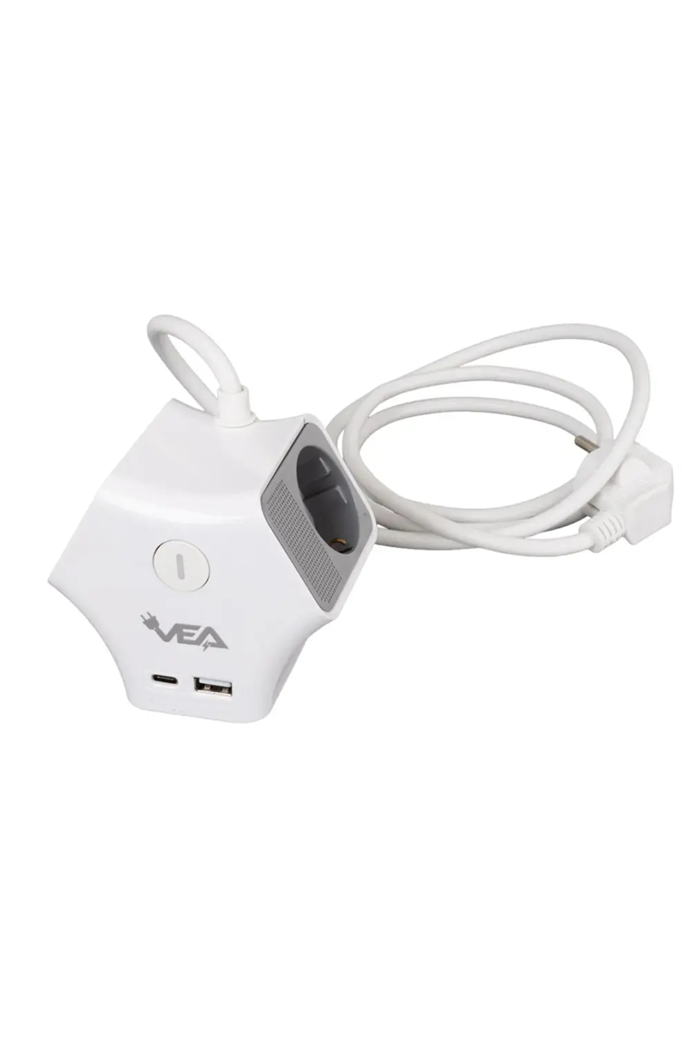 3LÜ USB+ TYPE-C GİRİŞLİ ANAHTARLI 1.5 METRE GRUP PRİZ VE-G903YC (