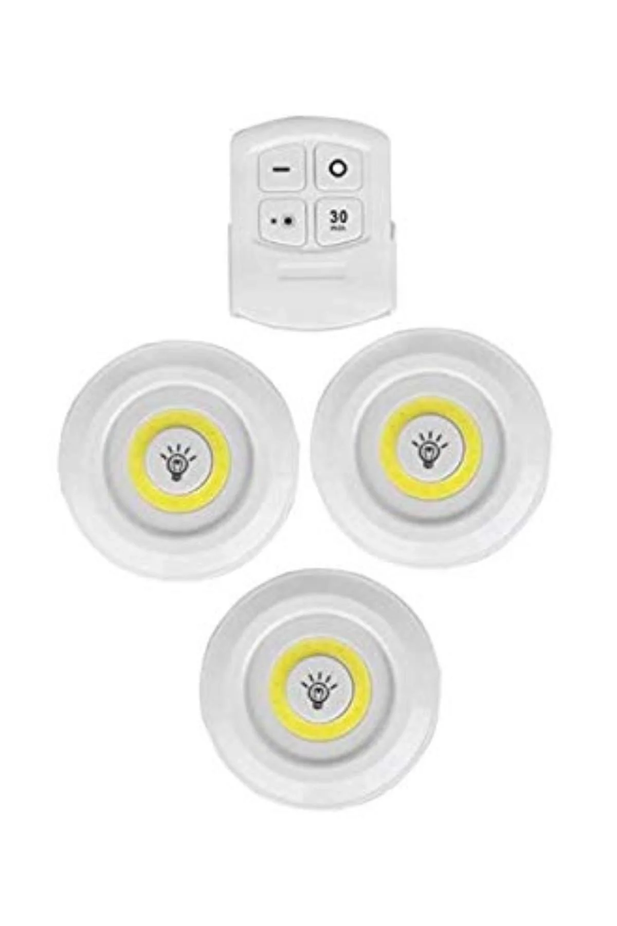 3lü Uzaktan Kumandalı Yapışkanlı Kablosuz Led Spot Lambalar Bx40 Fiyatı, Yorumları ve Özellikleri
