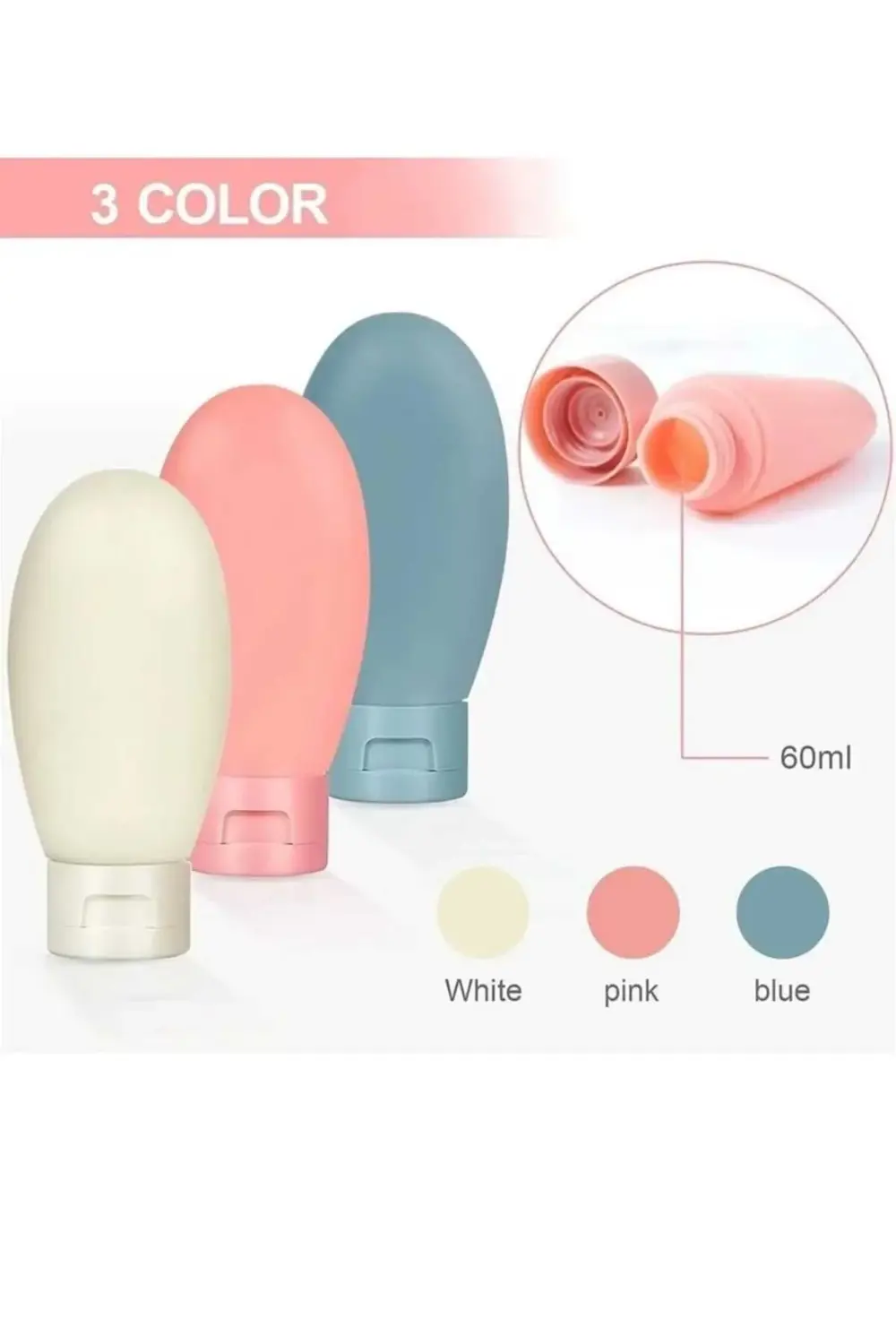 3'lü Yeniden Doldurulabilir, Seyahat için Taşınabilir Çok Amaçlı