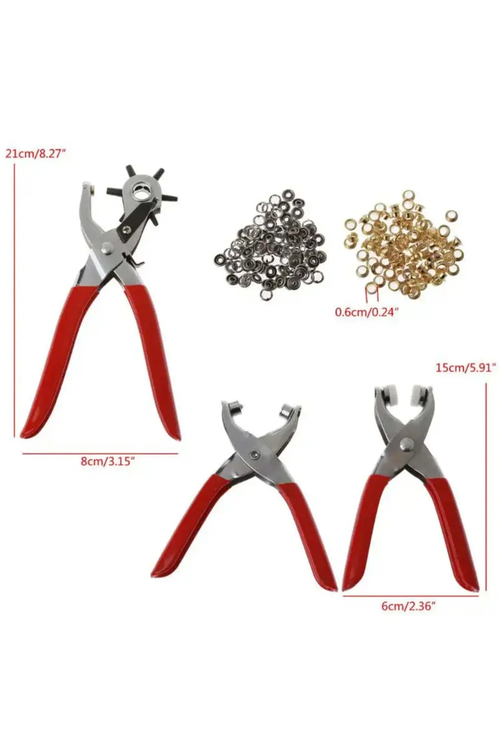 Tuhafiyecimiz 3'Lü Zımba, Çıtçıt, Kuşgözü Pense Seti - Malzemeyle Beraber. (25 Tuhafiyecimiz 3'Lü Zımba, Çıtçıt, Kuşgözü Pense Seti - Malzemeyle Beraber. (25