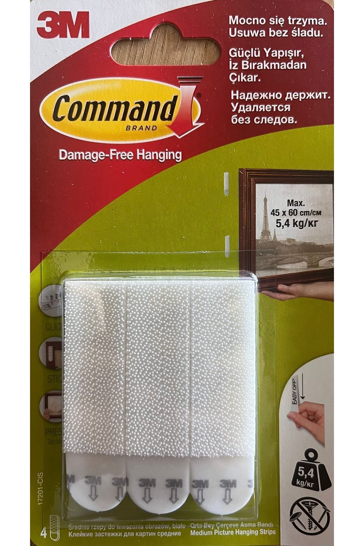 Command 3M 17201-4 Orta Boy Cirt Cirt Bant