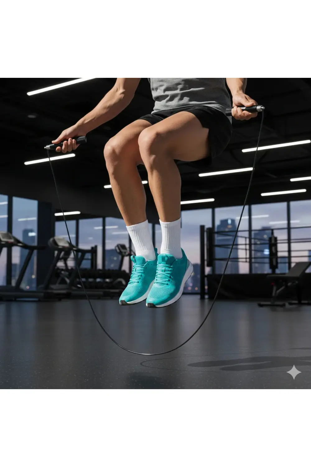 3M Crossfit Ayarlanabilir Alüminyum Saplı Atlama İpi - Fitness- R