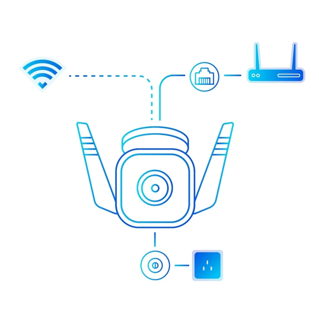 3MP IP66 Gece Görüşlü WiFi Güvenlik Kamerası TC65 - Akıllı Ev Dijital Gözetleme