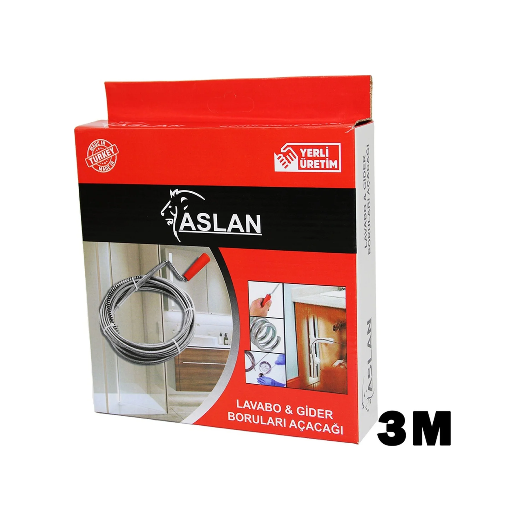 3mt X 6mm Susta Spral Lavabo - Gider Açar 5224 Diğer
