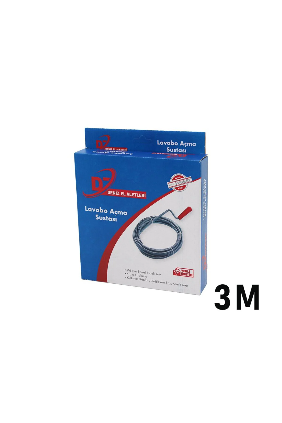 3MT X 6MM SUSTA SPRAL LAVABO - GİDER AÇAR