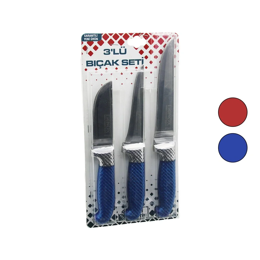 3pcs Bilezikli Kurban Bıçak Seti Bp-320y--bp-036k--bp-0403 No:2 Kemik Sıyırma - No:0 Yüzme - No:3 Et Kurban Bıçak Bx40 Fiyatı, Yorumları ve Özellikleri