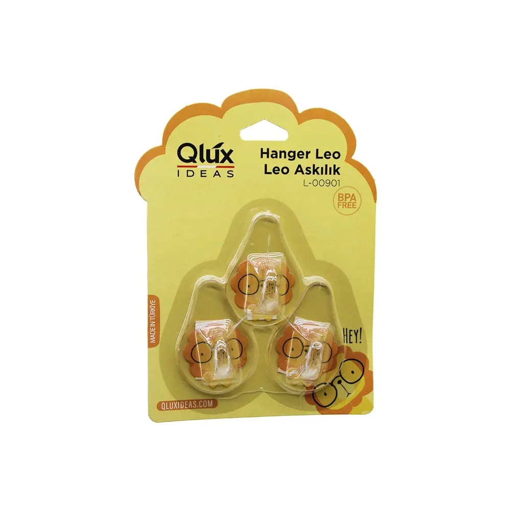 3PCS LEO ASKI ŞEFFAF ASKI YAPIŞKANLI MONTAJ (4741)