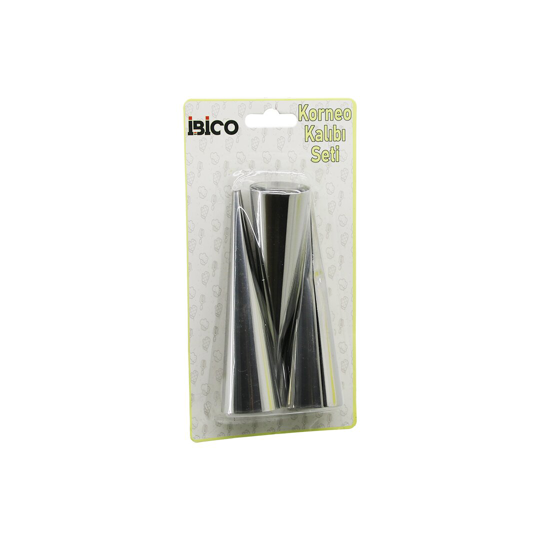 3PCS  METAL KORNEO KALIP - PASTA DEKORASYON APARATI ÇAP:3.4CM X U