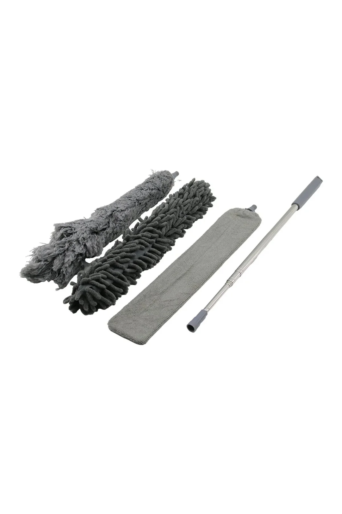 3PCS Püskül- Makarna- Düz Toz Alma Set Esnek BAŞLI-43CM Uzayan SAPLI=43-205CM BRKT-910200