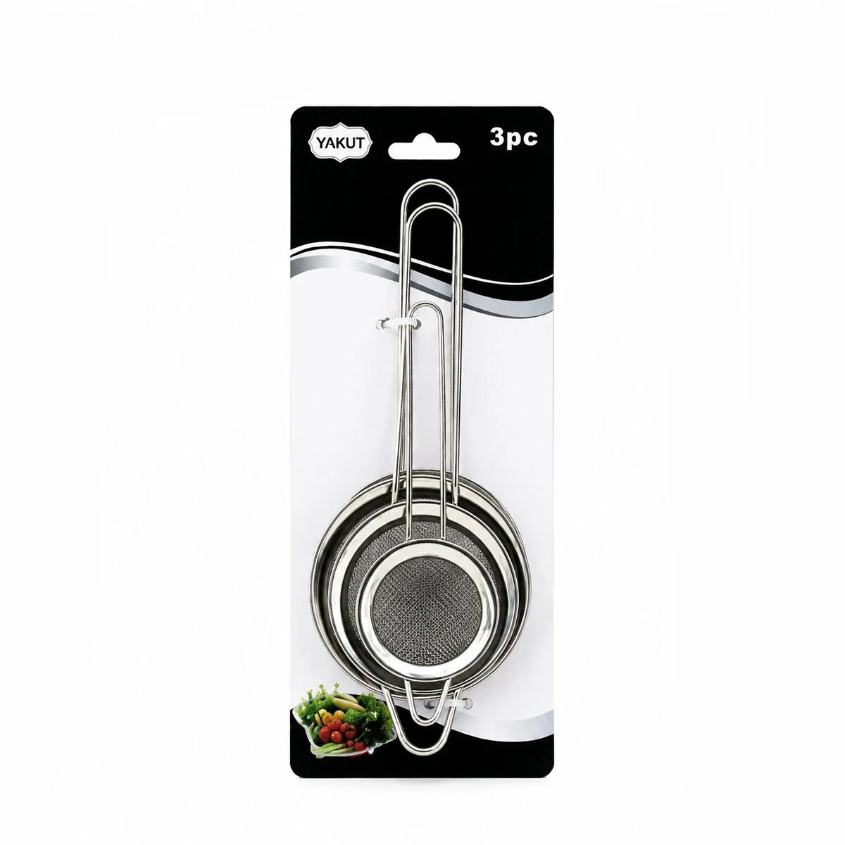 3pcs Set Mini= 5-7-8cm Tel Süzgeç Metal Çerçece Metal Sap=8.5-10.5-10.5cm Bx40 Fiyatı, Yorumları ve Özellikleri