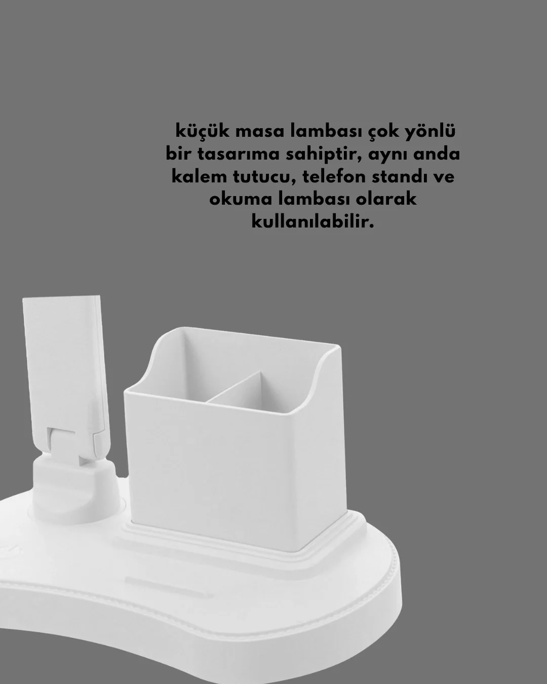 3’ü 1 Arada Çok Amaçlı Masa Lambası | Göz Yormayan Işık, Organizer Tasarım Yeni Nesil