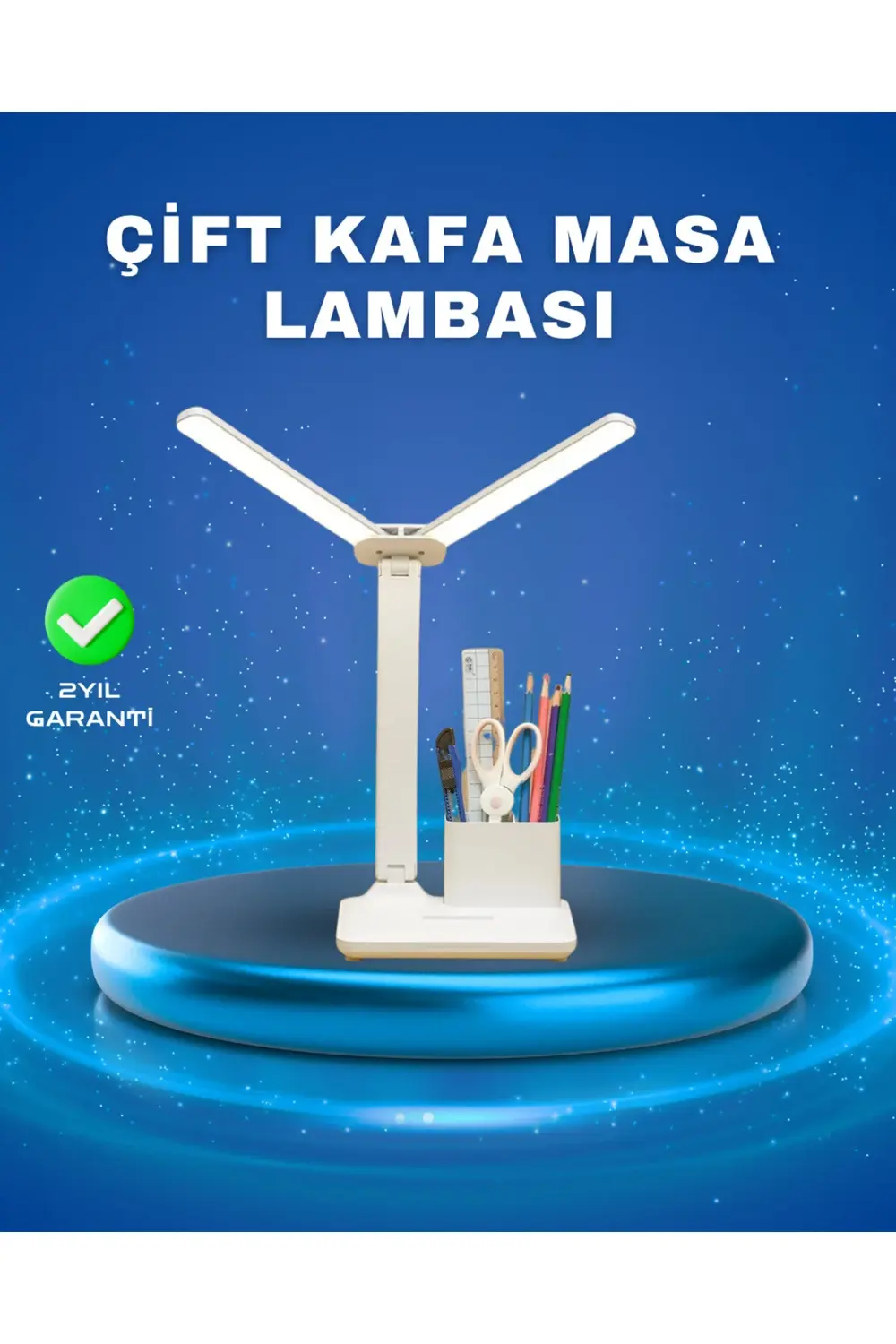 3’ü 1 Arada Çok Amaçlı Masa Lambası | Göz Yormayan Işık, Organize