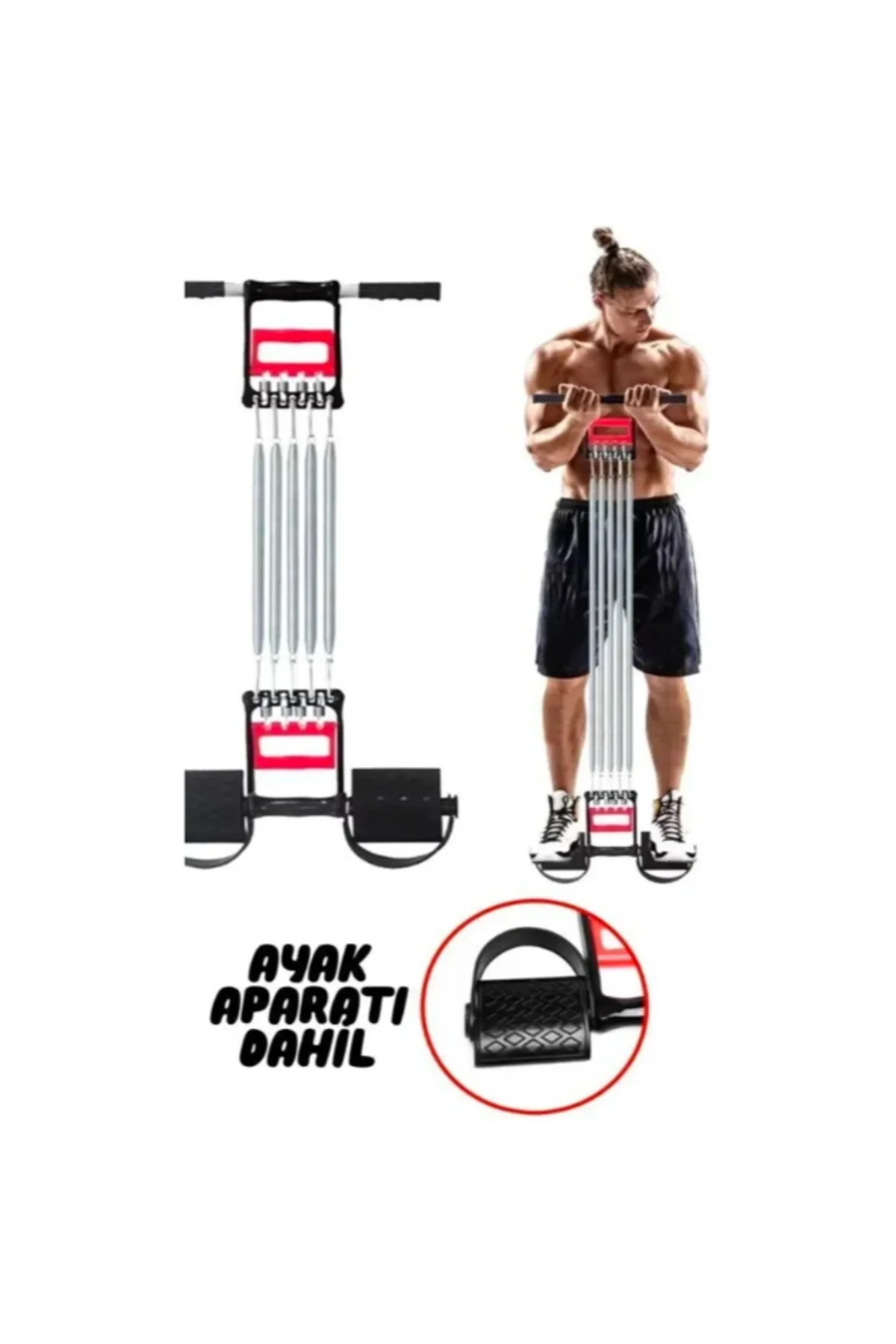 3'ü 1 Arada El Ayak Göğüs Fitness Yayı