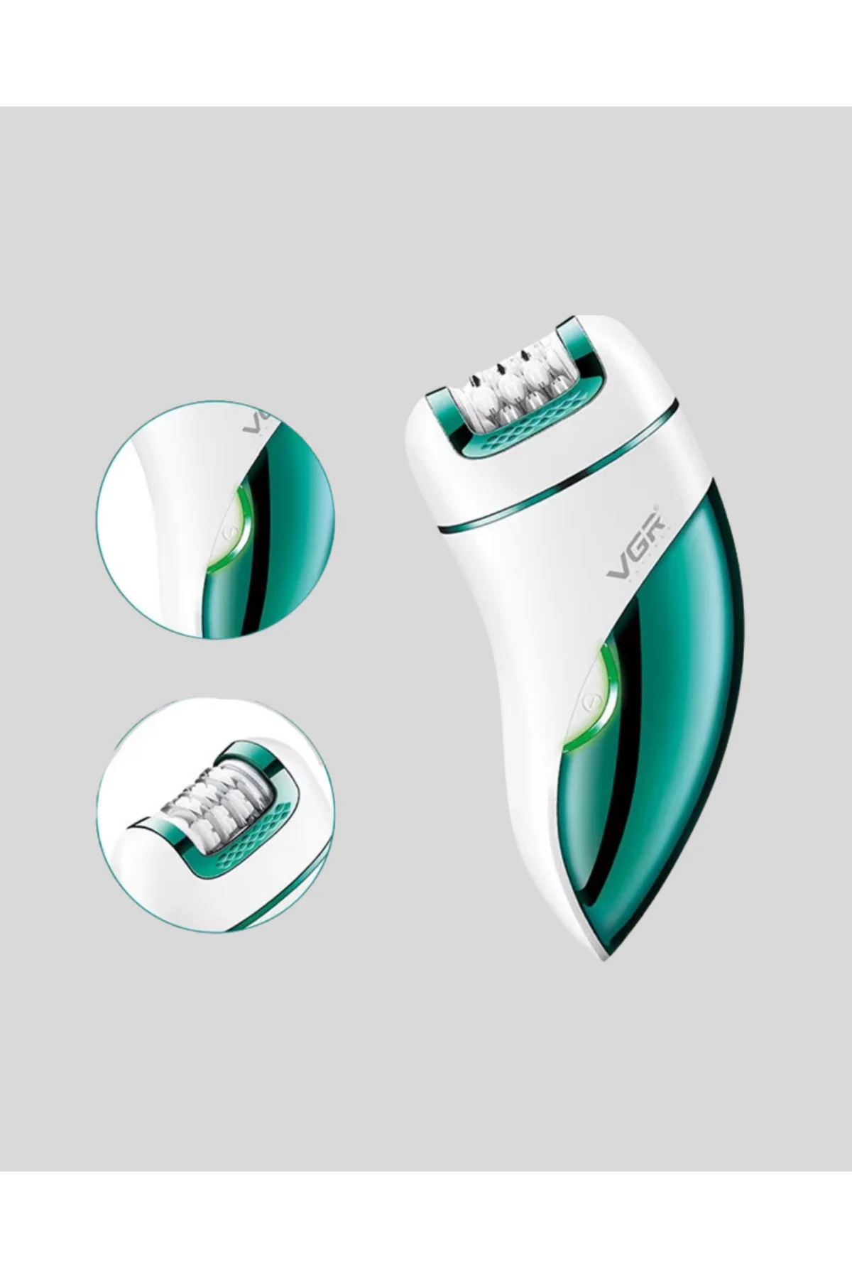 3'ü 1 Arada Epilatör Su Geçirmez Metal Başlıklı LED Işıklı 90 Dak