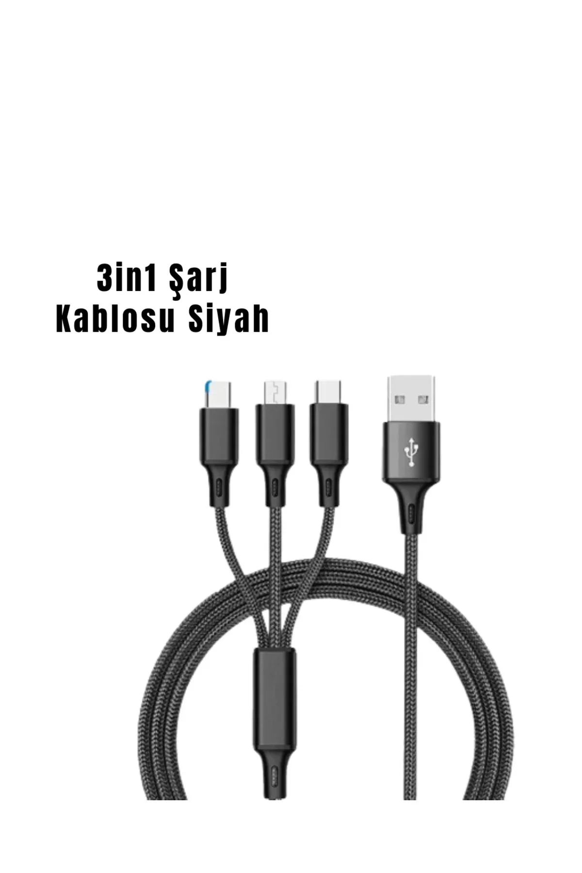 3’ü 1 Arada Hızlı Şarj Kablosu 3’ü 1 Arada Hızlı Şarj Kablosu