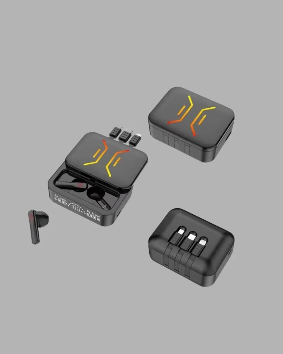 3'ü 1 Arada Kablolu ve Kablosuz Bluetooth 5.3 Kulaklık – 2000mAh Powerbank ve Kesintisiz Ses Deneyimi